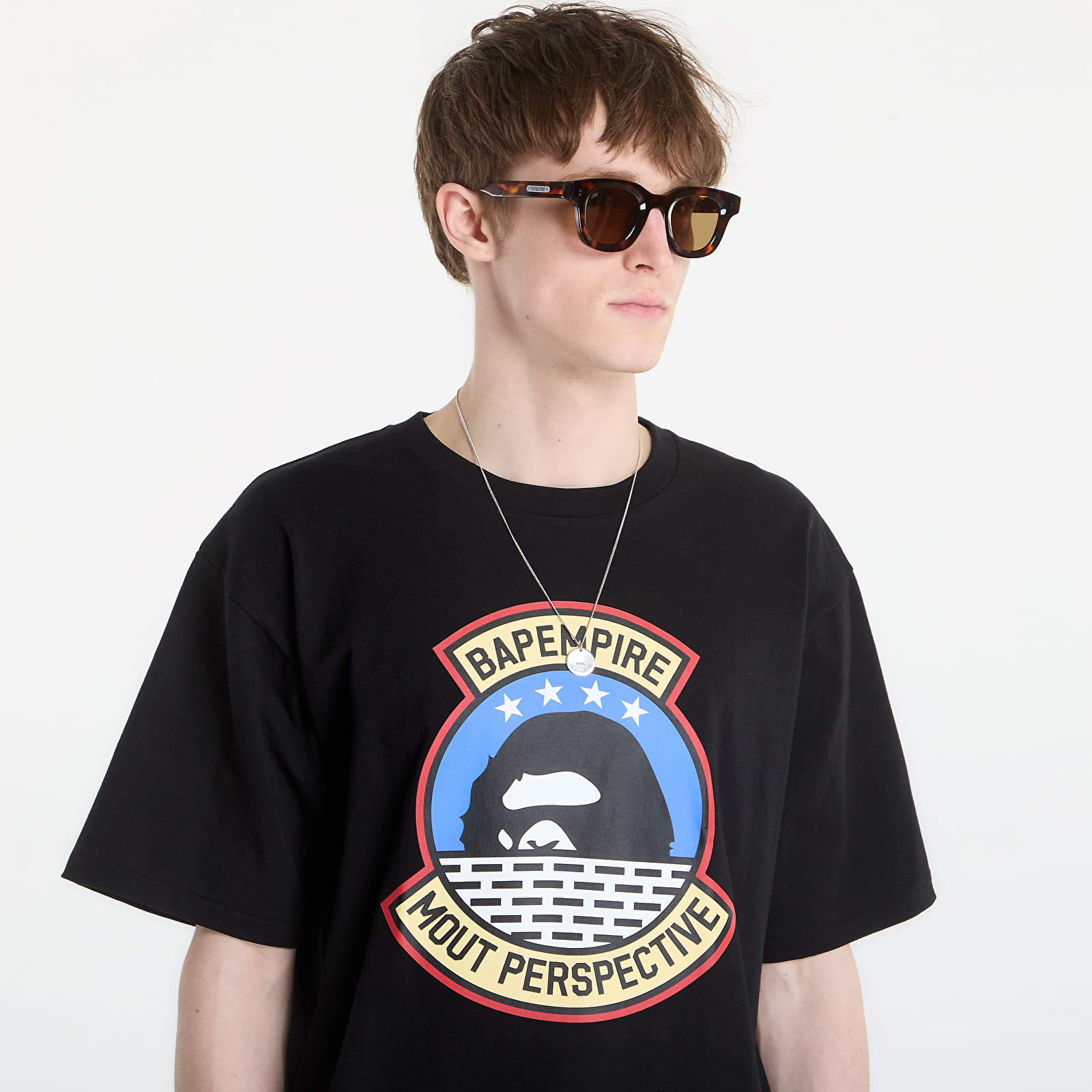 Tričká A BATHING APE Bapempire Logo Tee UNISEX Black