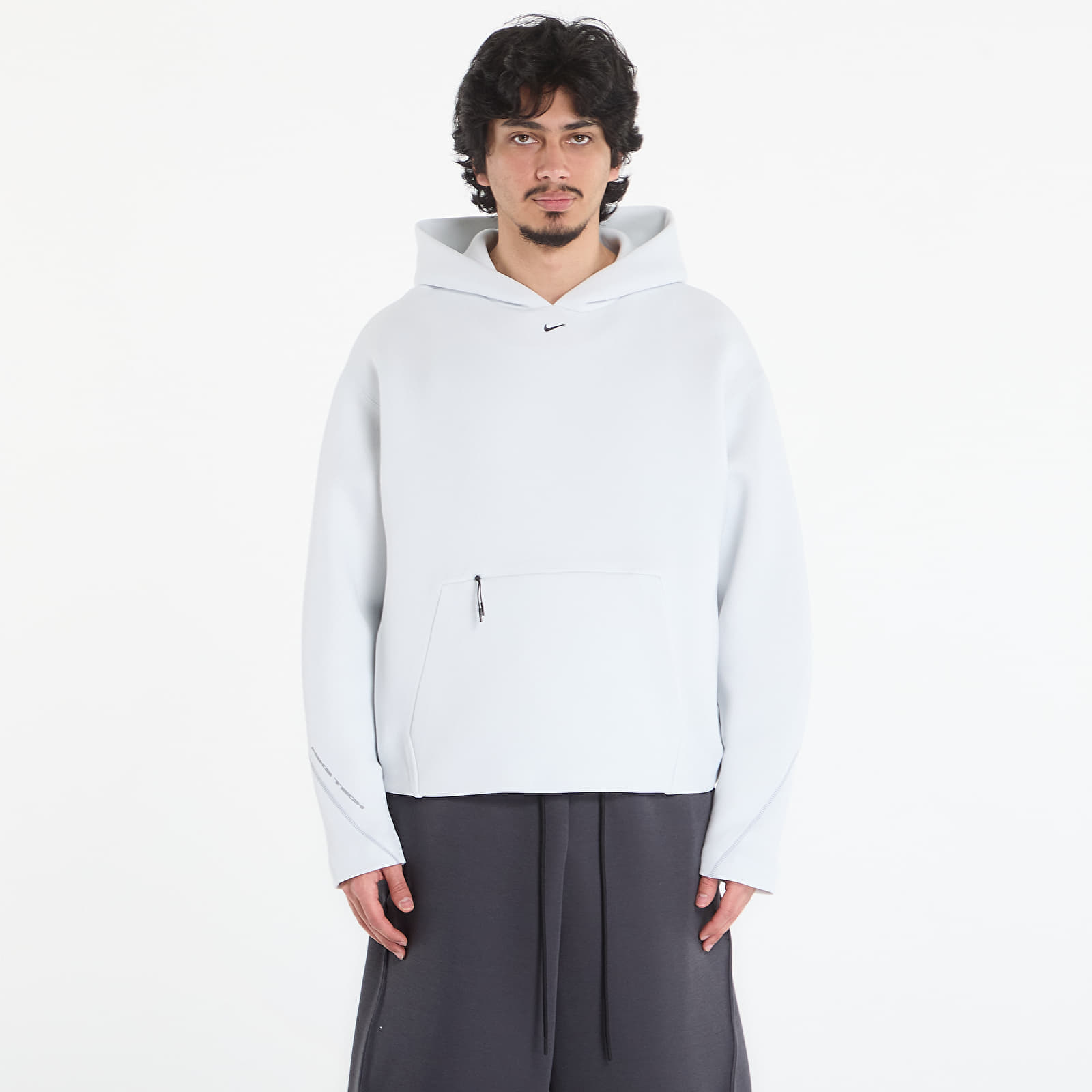 Суитшърт Nike Tech Men's Fleece Pullover Hoodie Off White/ Black M