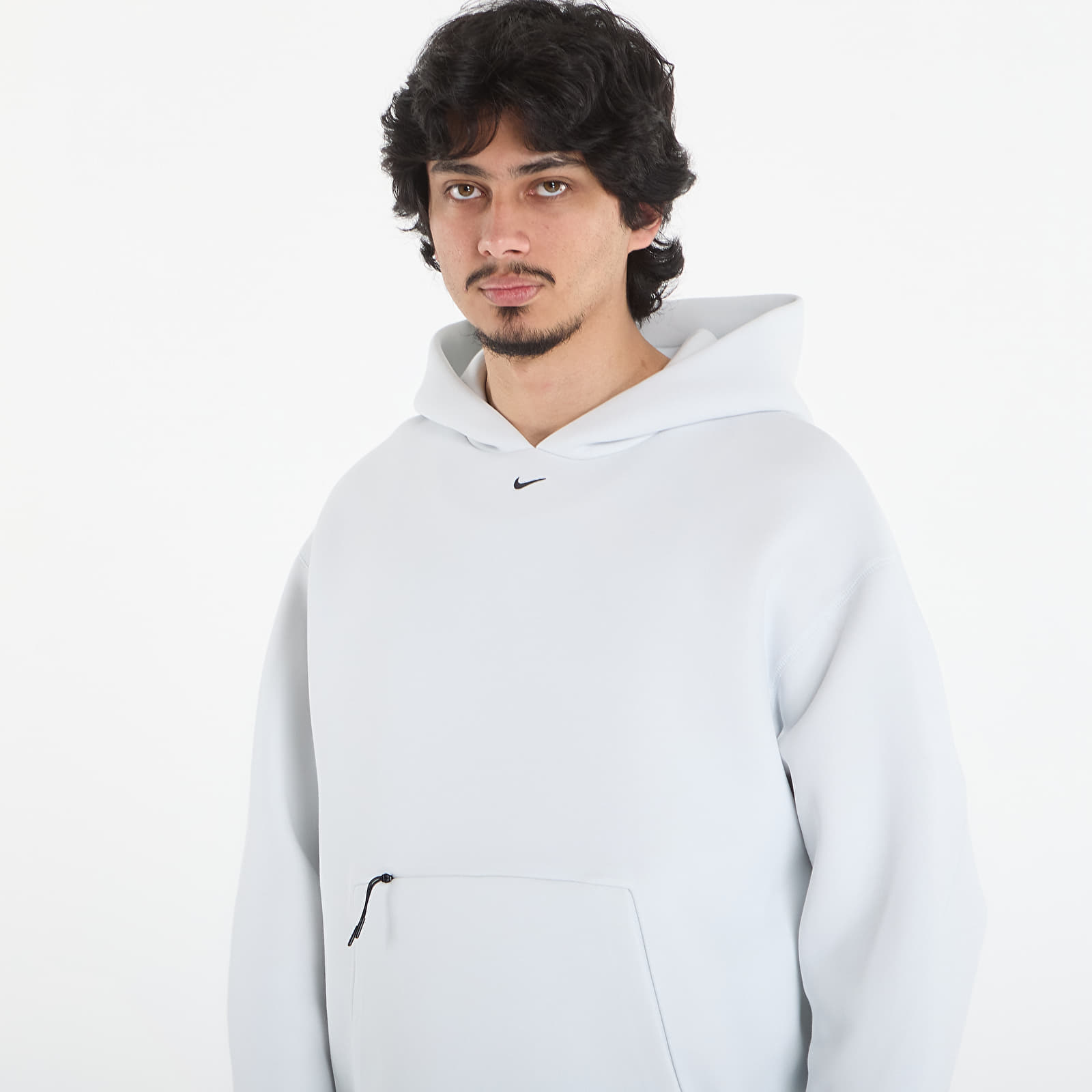 Meeste kapuutsiga dressid Nike Tech Men's Fleece Pullover Hoodie Off White/ Black