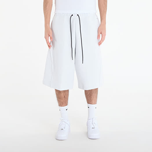 Nike Tech Men's Fleece Oversized Fit Shorts Off White/ Black