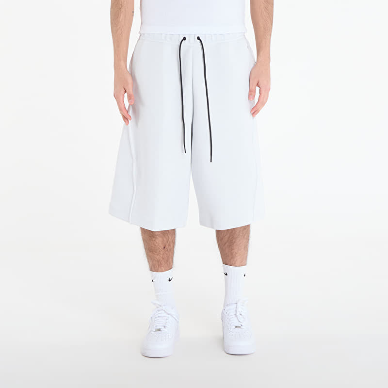 Šortky Nike Tech Men's Fleece Oversized Fit Shorts Off White/ Black