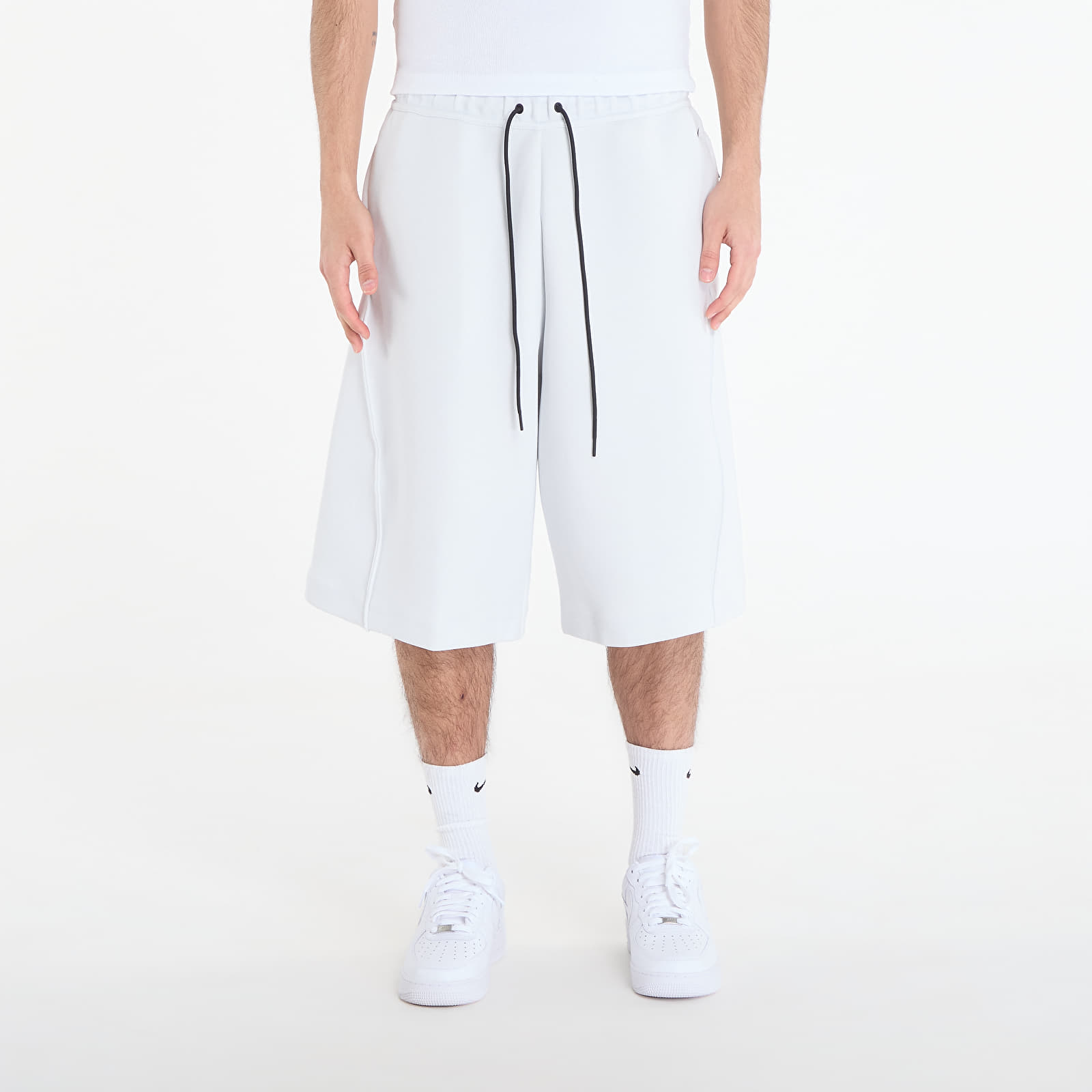 Kratke hlače  Nike Tech Men's Fleece Oversized Fit Shorts Off White/ Black