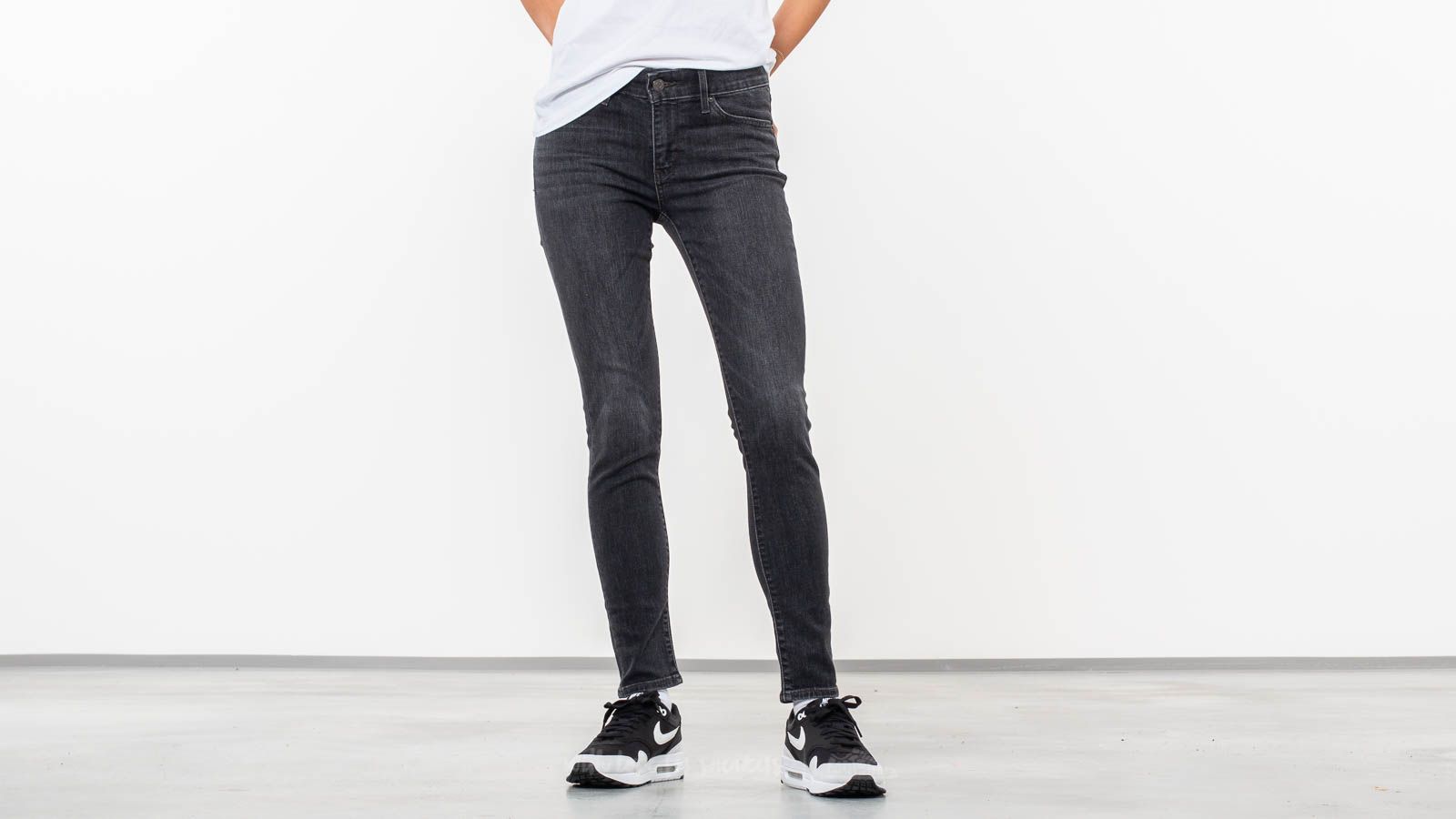 Džíny a kalhoty Levi's® 711 Skinny Jeans Cassette Black