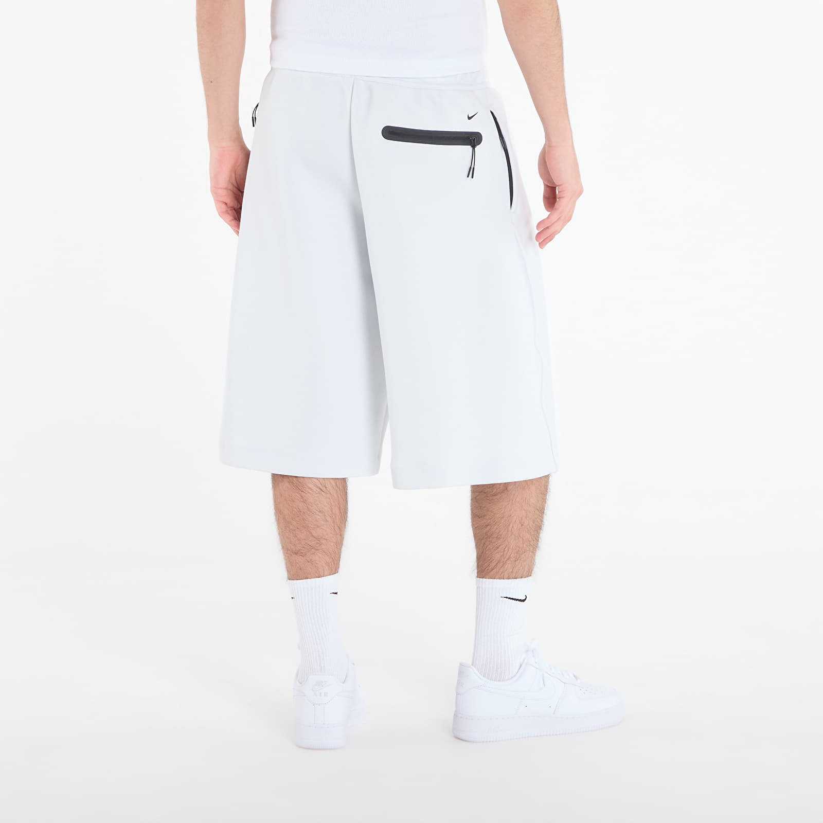 Kratke hlače  Nike Tech Men's Fleece Oversized Fit Shorts Off White/ Black