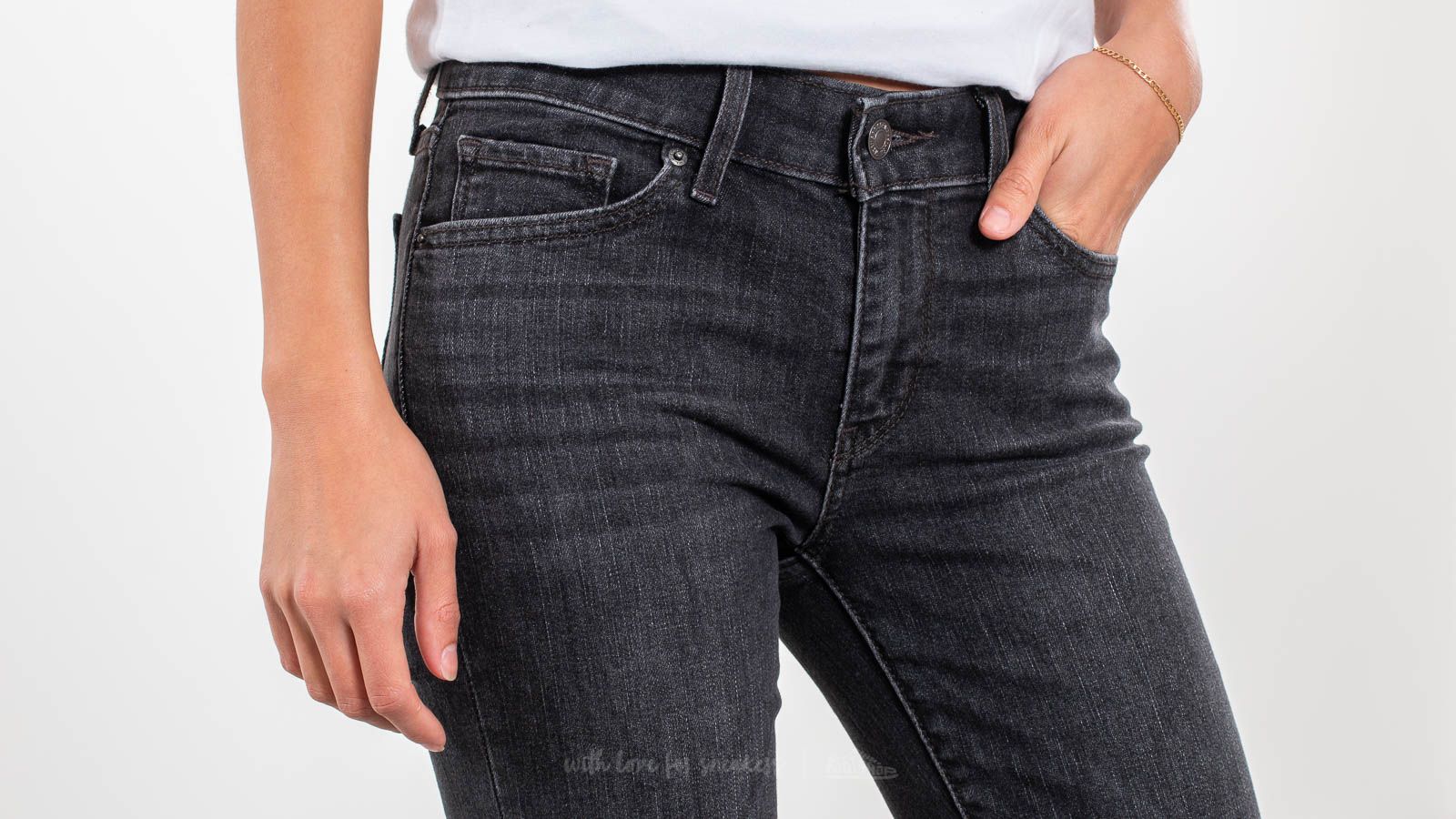 Pantaloni Levi's® 711 Skinny Jeans Cassette Black