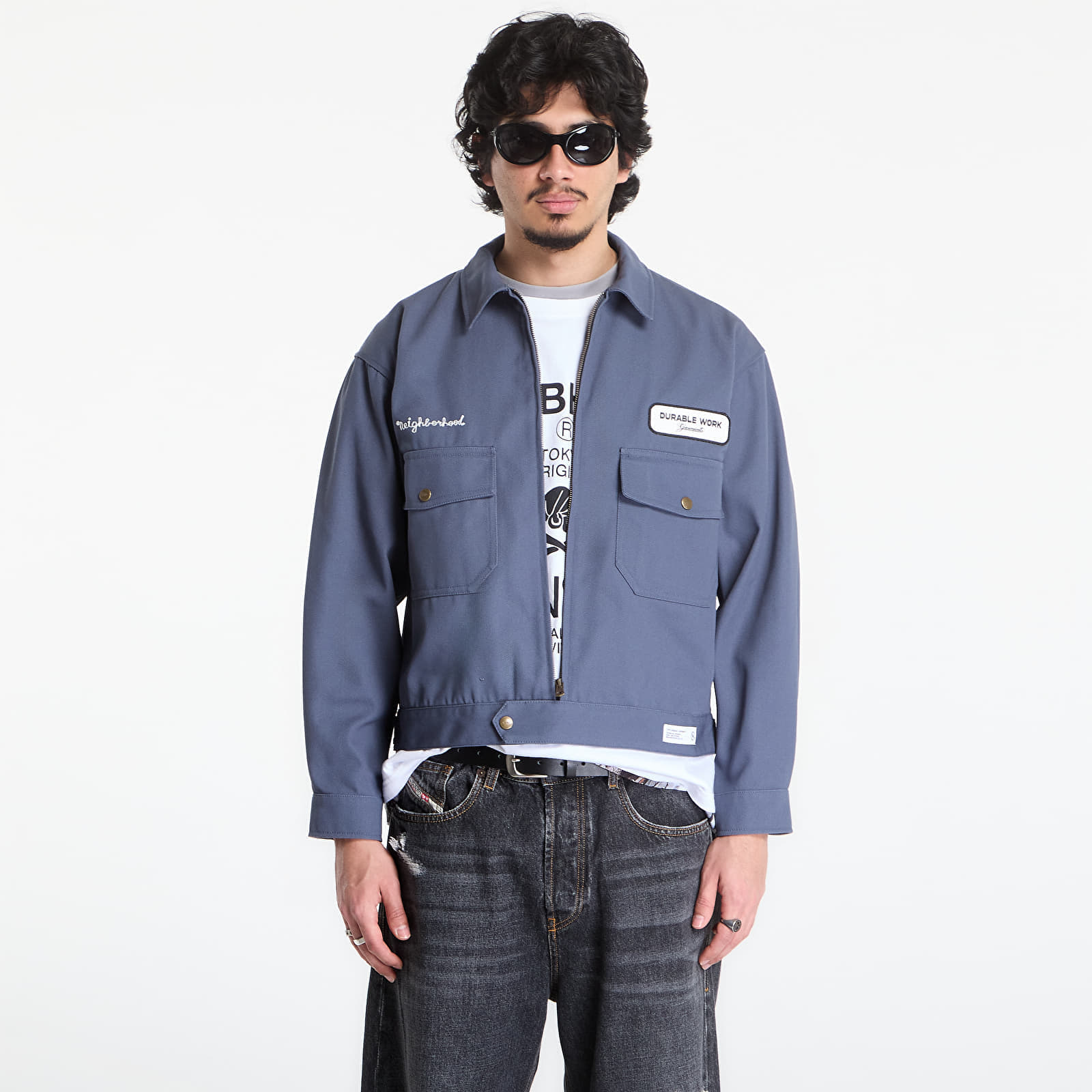 Яке NEIGHBORHOOD Zip Work Jacket Blue/ Gray XL