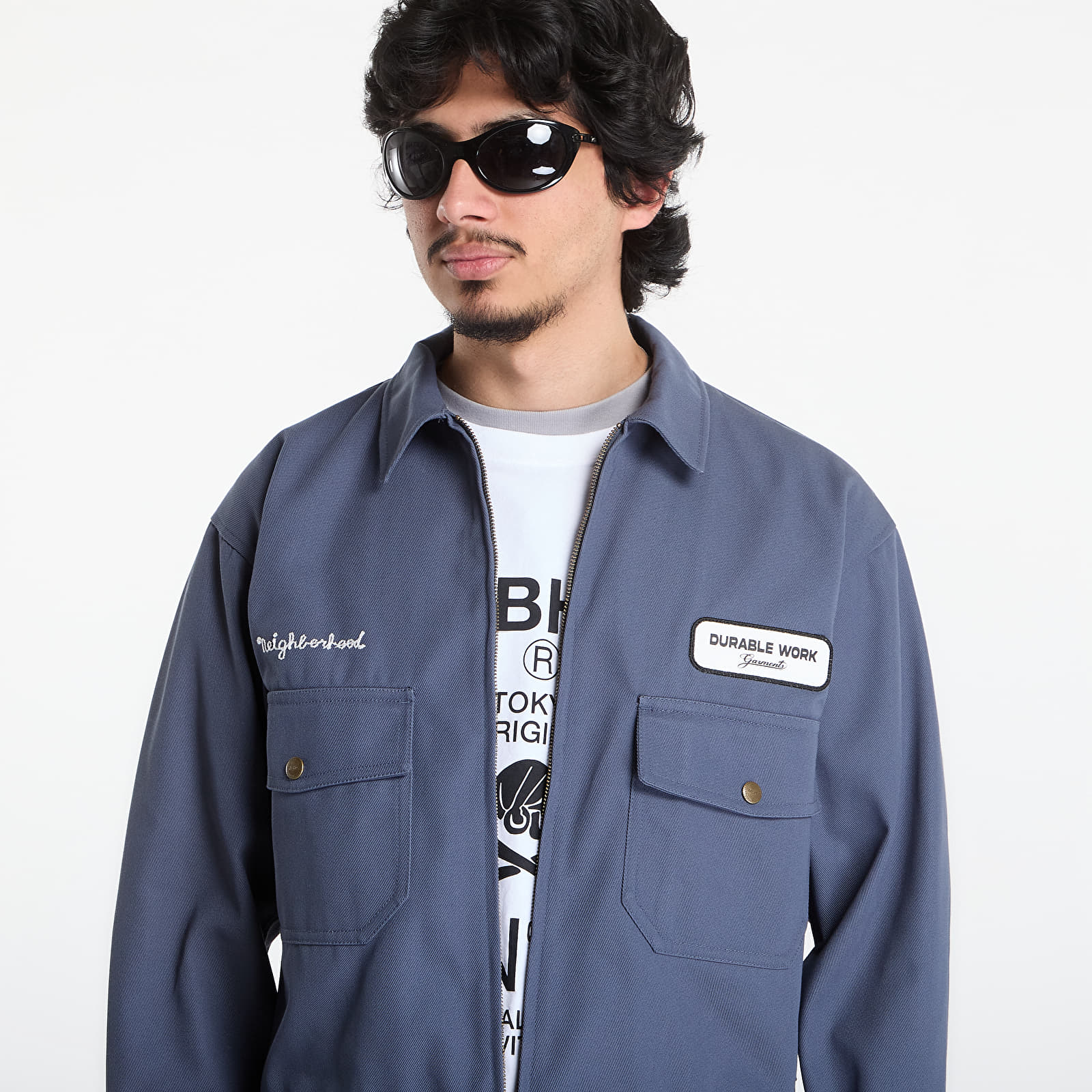 Jacken NEIGHBORHOOD Zip Work Jacket Blue/ Gray