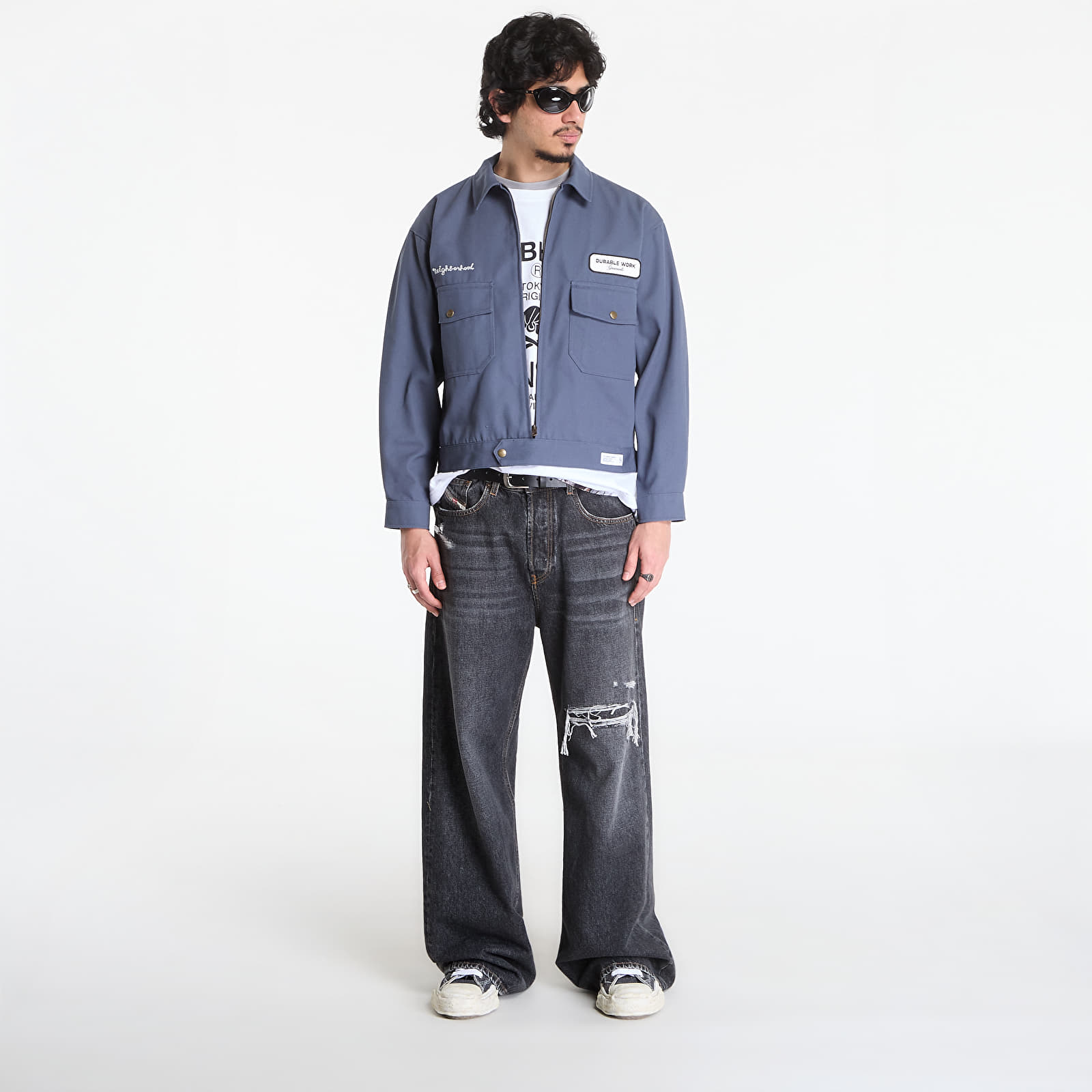 Jacken NEIGHBORHOOD Zip Work Jacket Blue/ Gray