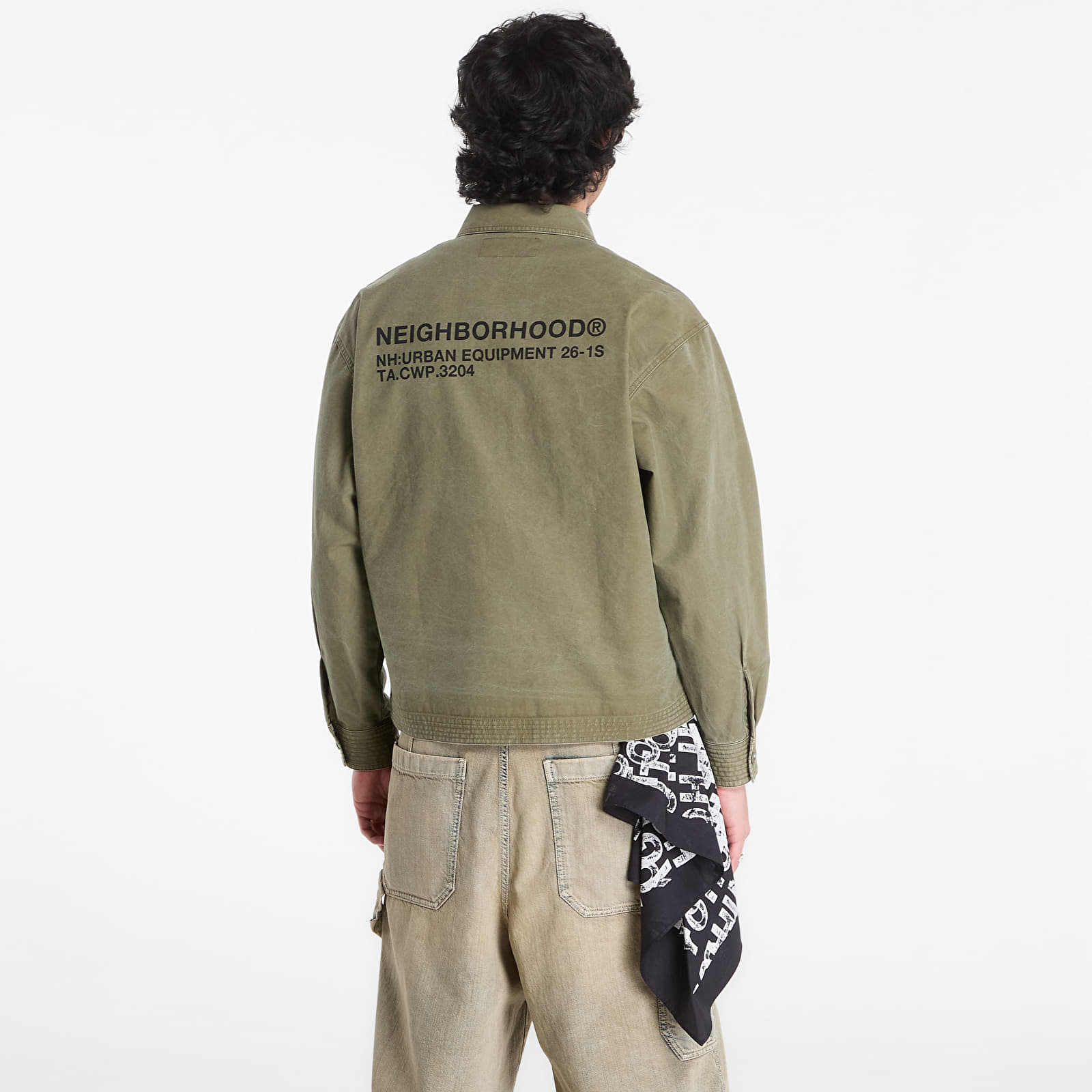 Hemden NEIGHBORHOOD Zip Field Shirt Ls Olive Drab