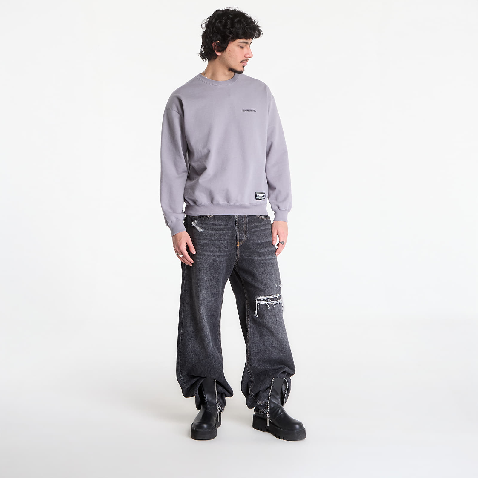Sweatjacken und Sweatshirts NEIGHBORHOOD Staple Sweatshirt Ls Gray