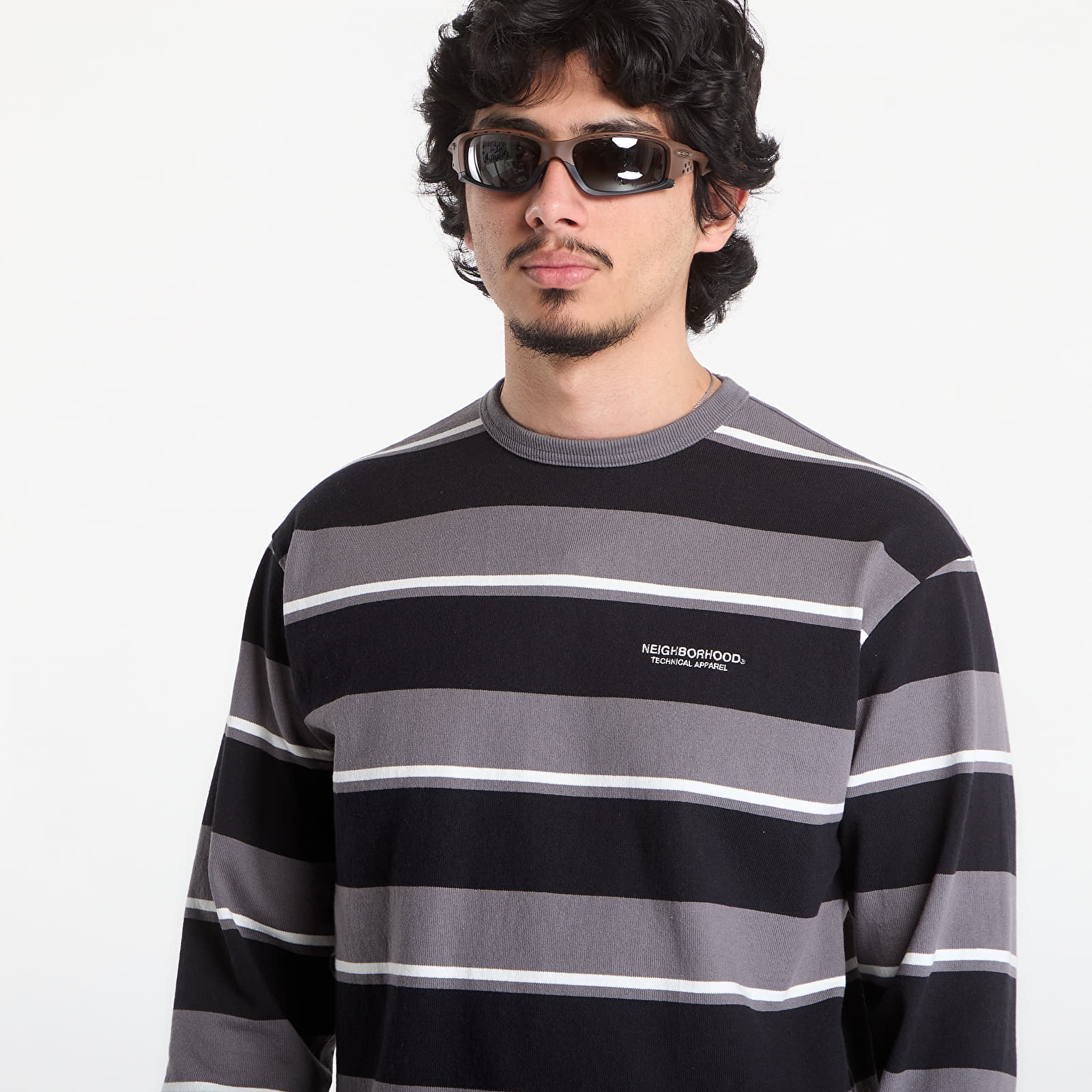 Худі та реглани NEIGHBORHOOD Border Crew Neck Ls Gray