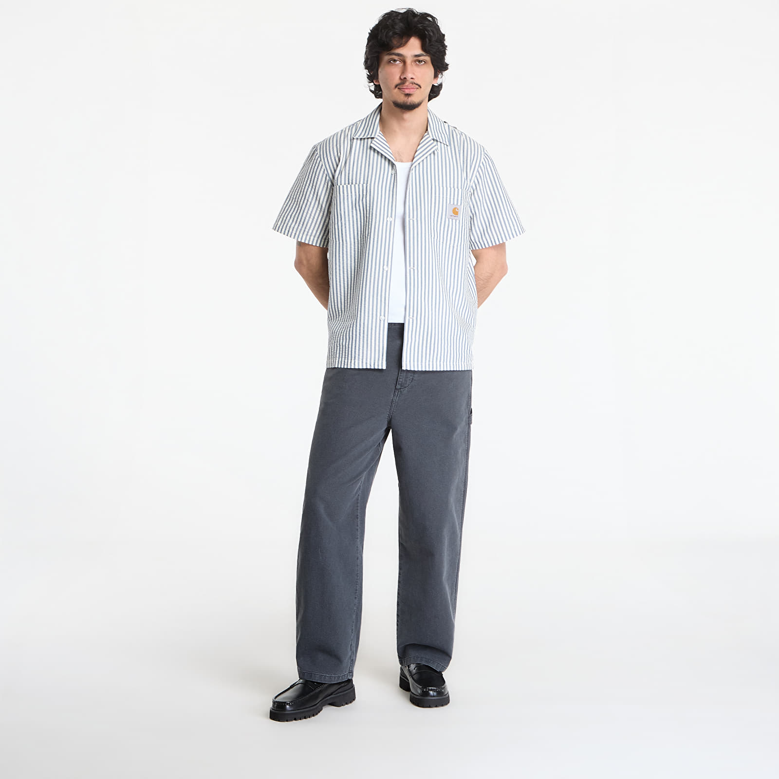 Men's trousers Carhartt WIP Parrish Pant Obsidian