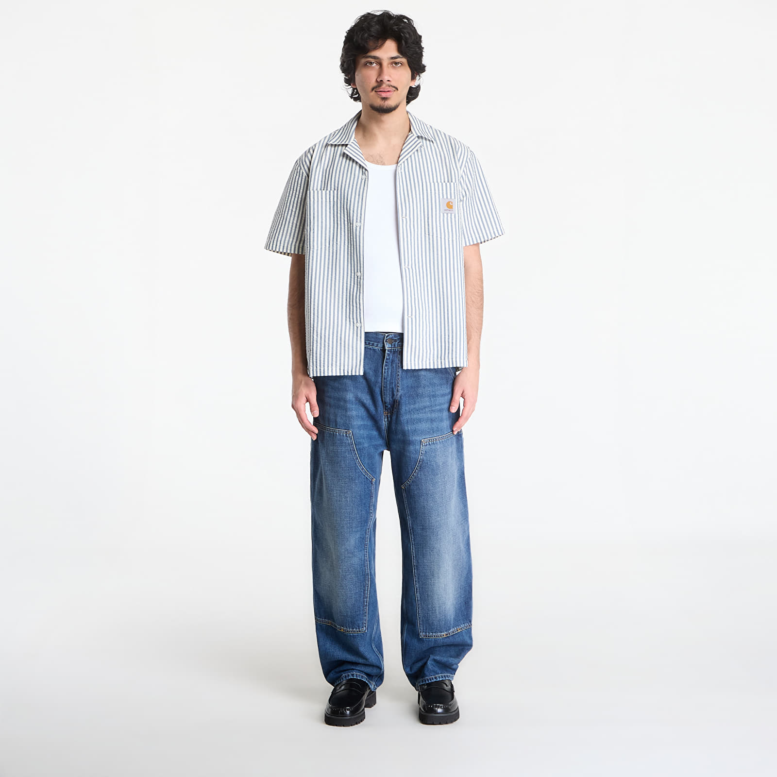 Vyriški džinsai Carhartt WIP OG Double Knee Pant Blue