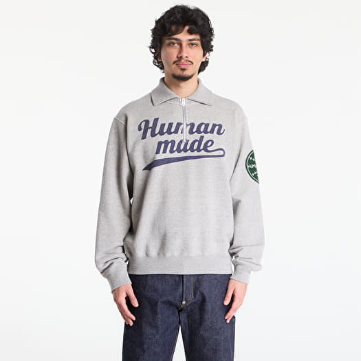Sweatshirt HUMAN MADE Half-Zip Sweatshirt Gray