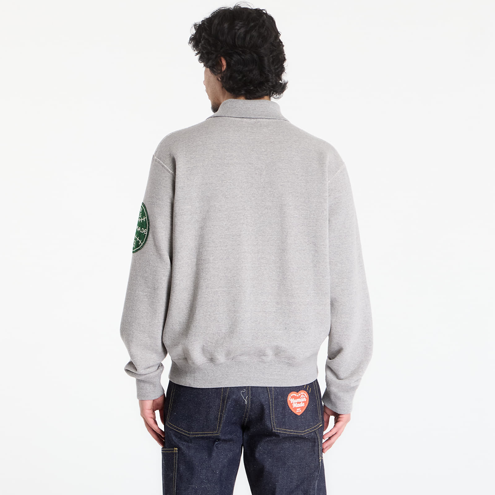Sudaderas HUMAN MADE Half-Zip Sweatshirt Gray