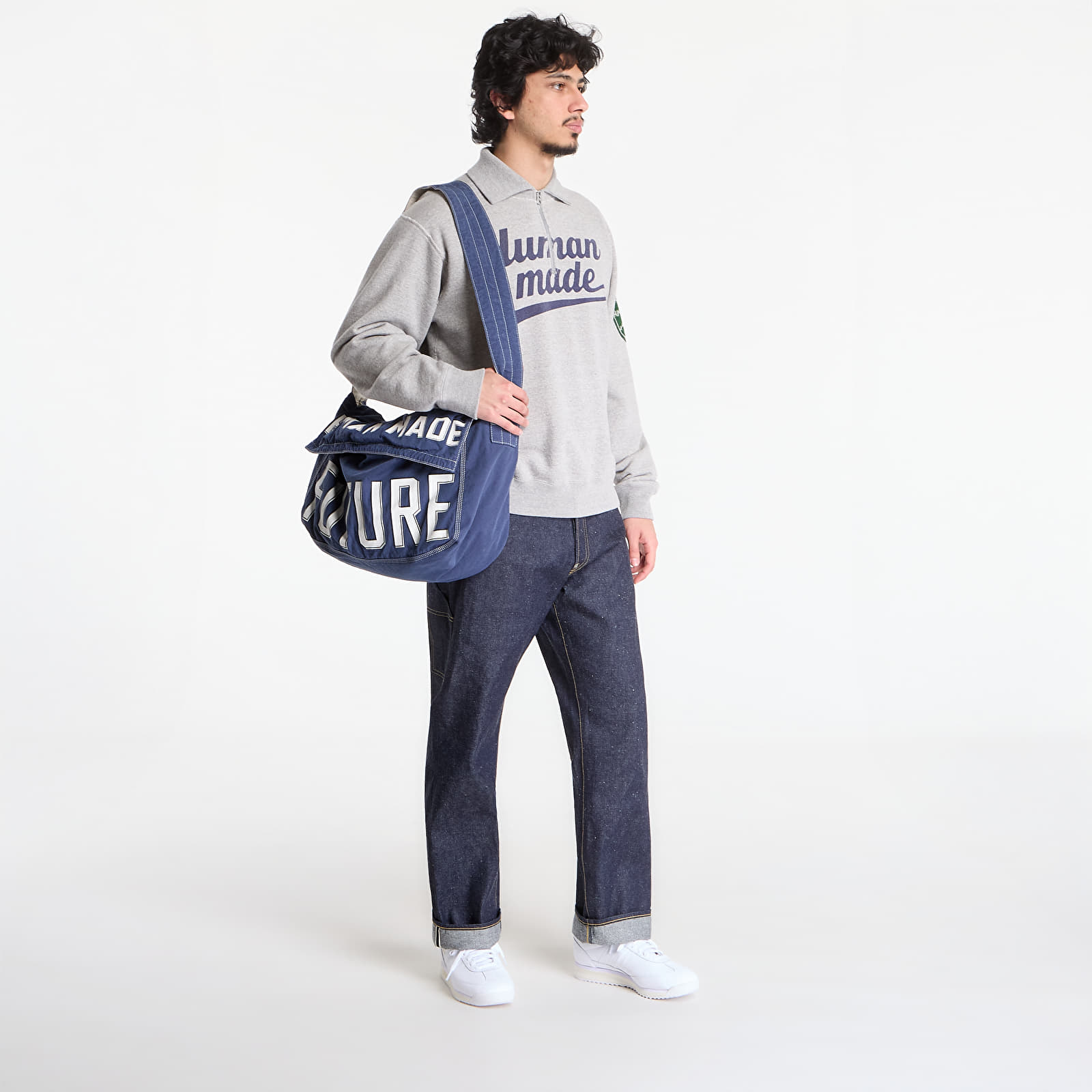 Sudaderas HUMAN MADE Half-Zip Sweatshirt Gray