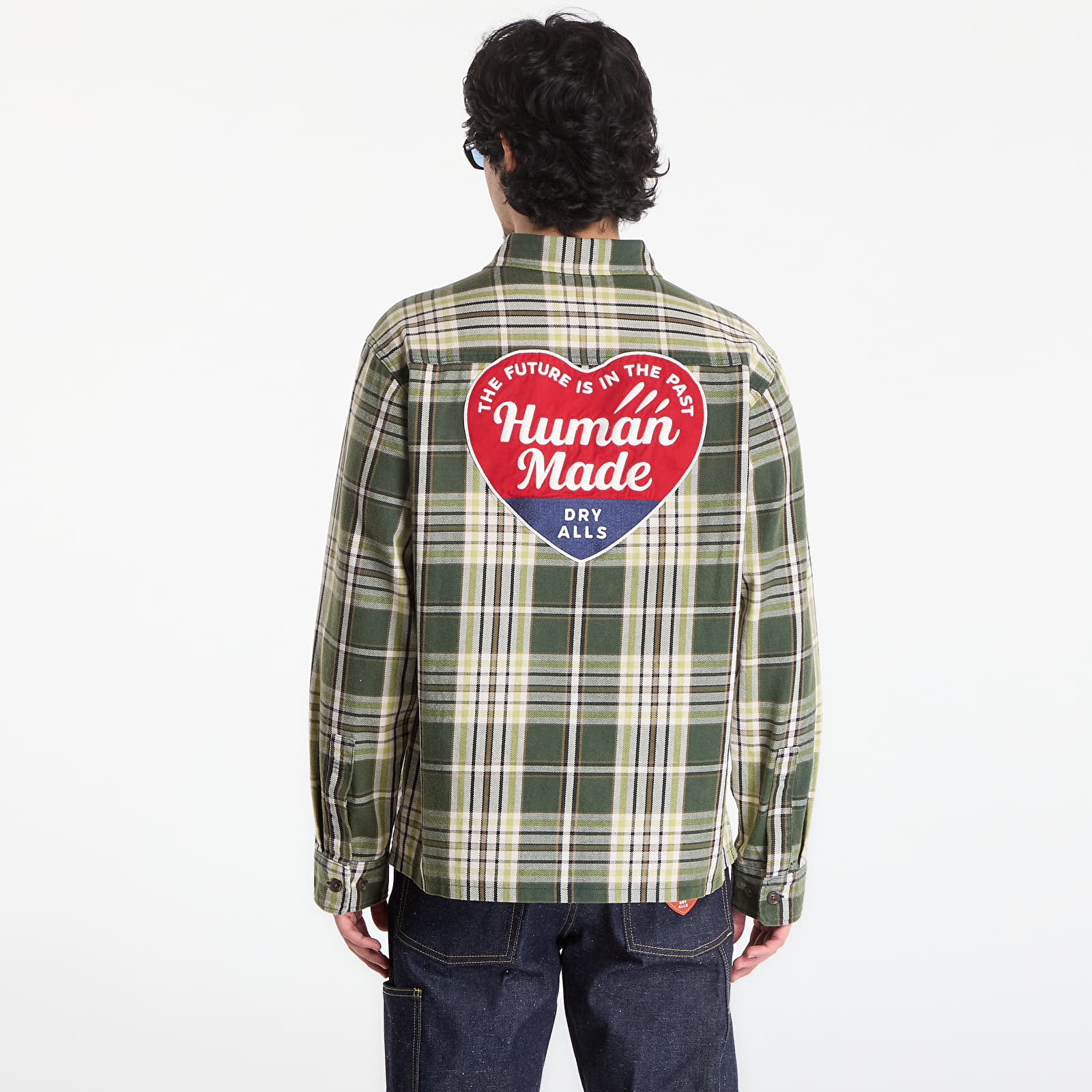 Camisas de hombre HUMAN MADE Check Shirt UNISEX Green