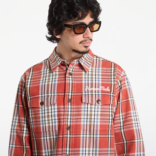 Vyriški marškiniai HUMAN MADE Check Shirt UNISEX Red (HM31SH004RD