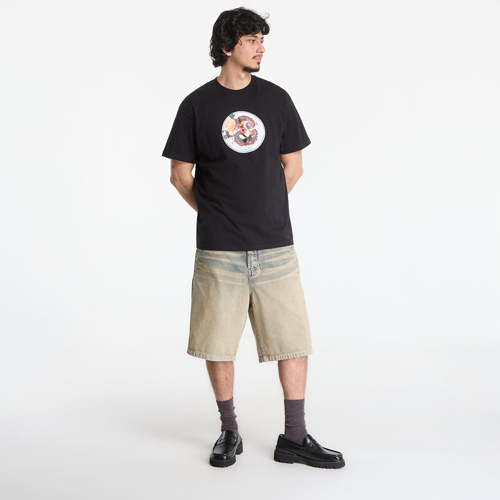 Majice T-shirt Carhartt WIP S/S Octopus T-Shirt UNISEX Black