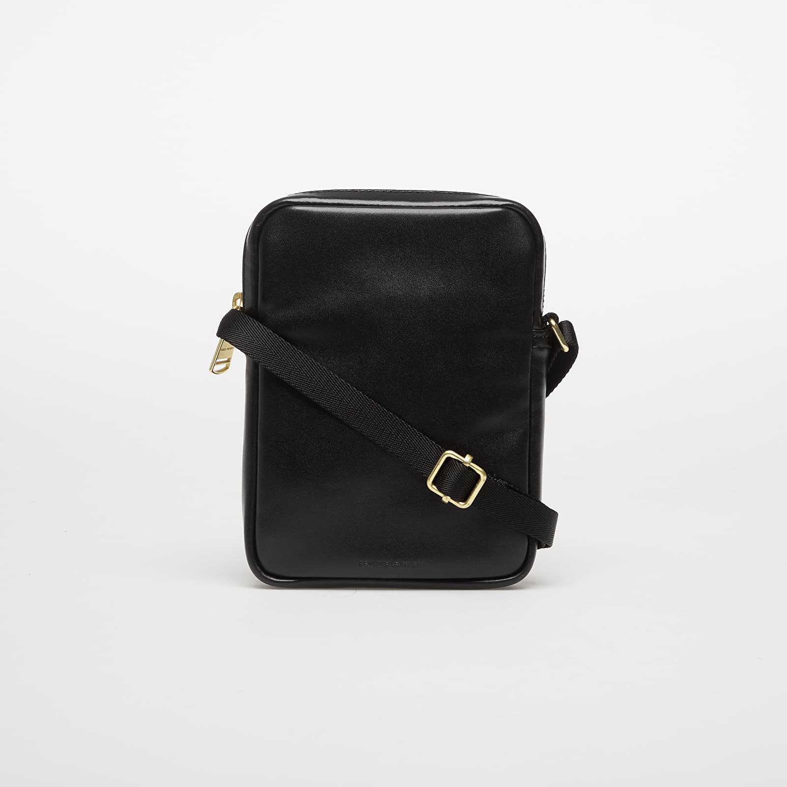 Crossbody-vesker FRED PERRY Smooth Leather Small Side Bag Black