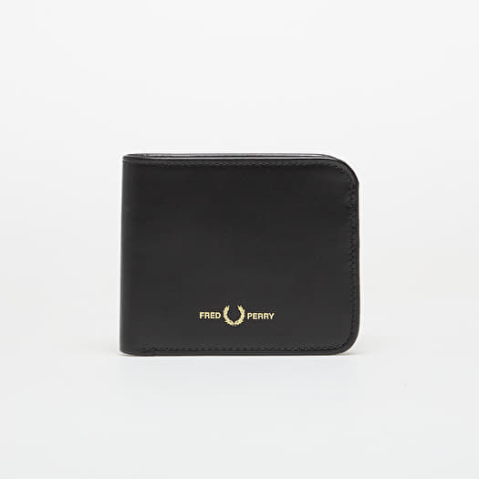 Brieftasche FRED PERRY Smooth Leather Billfold Wallet Black