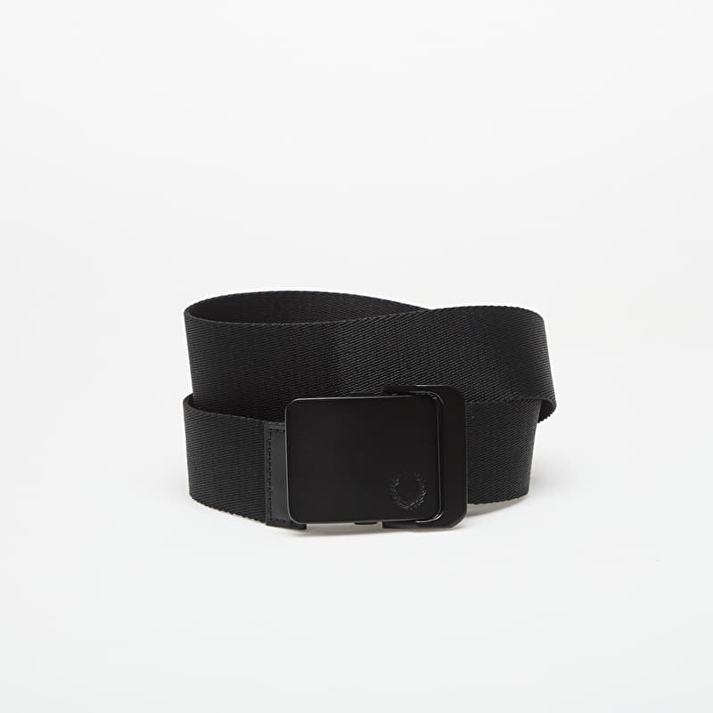 FRED PERRY Plain Webbing Belt Black