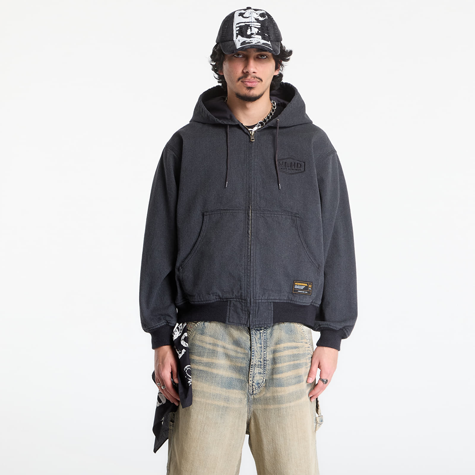 Яке NEIGHBORHOOD Zip Hooded Jacket Black L