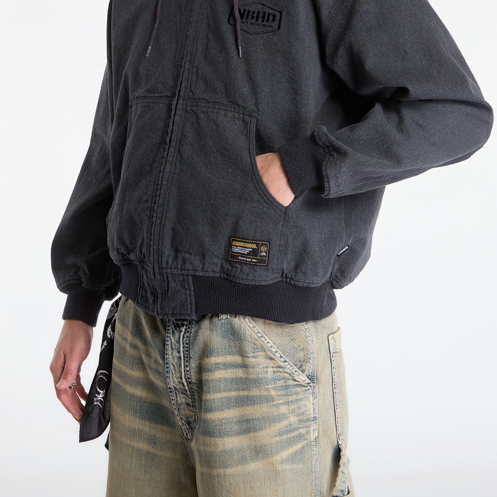 Куртки NEIGHBORHOOD Zip Hooded Jacket Black