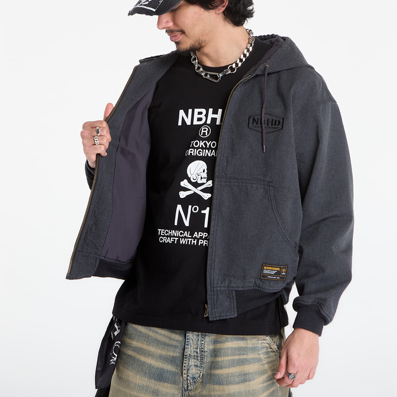 Куртки NEIGHBORHOOD Zip Hooded Jacket Black