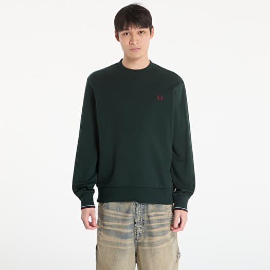 Sweatshirt FRED PERRY Crew Neck Sweatshirt Grsrts/ Stkbl/ Oxb