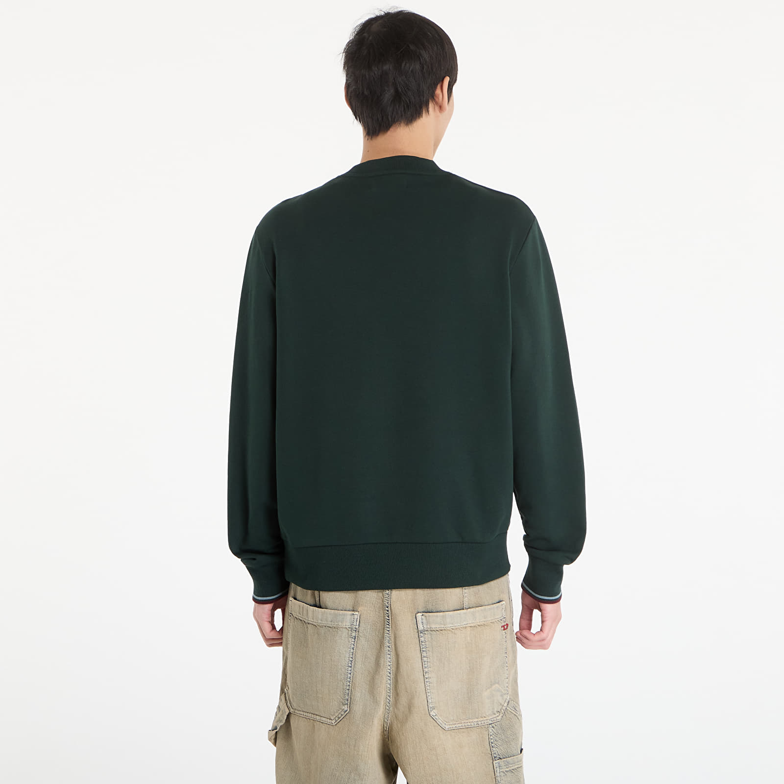 Vīriešu kapuces FRED PERRY Crew Neck Sweatshirt Grsrts/ Stkbl/ Oxb