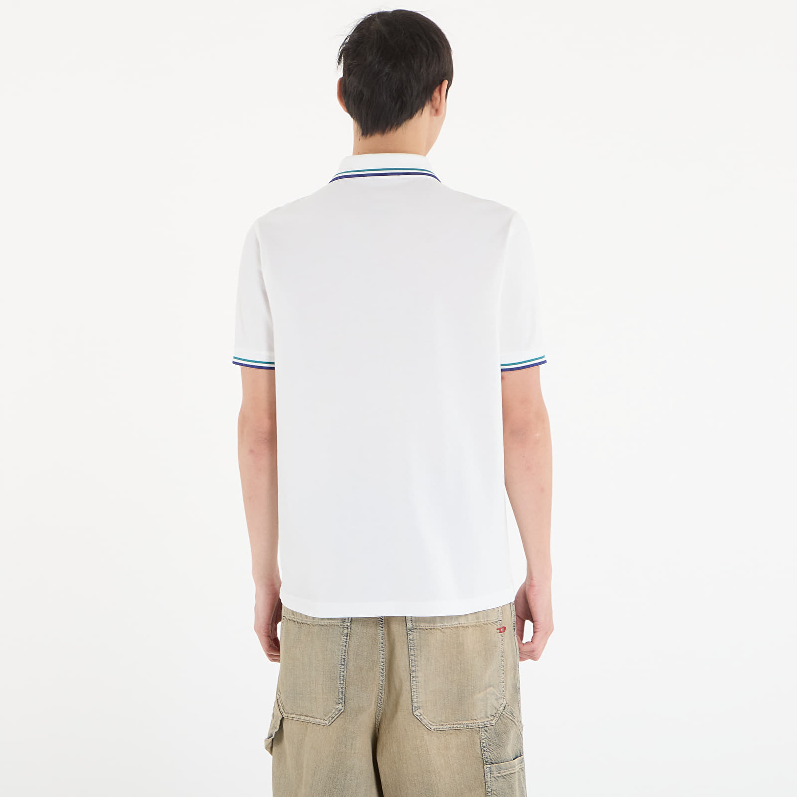Polo-T-skjorter FRED PERRY Twin Tipped Fred Perry Shirt Snwh/ Depmn/ Sohec
