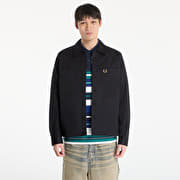 FRED PERRY Twill Overshirt Black