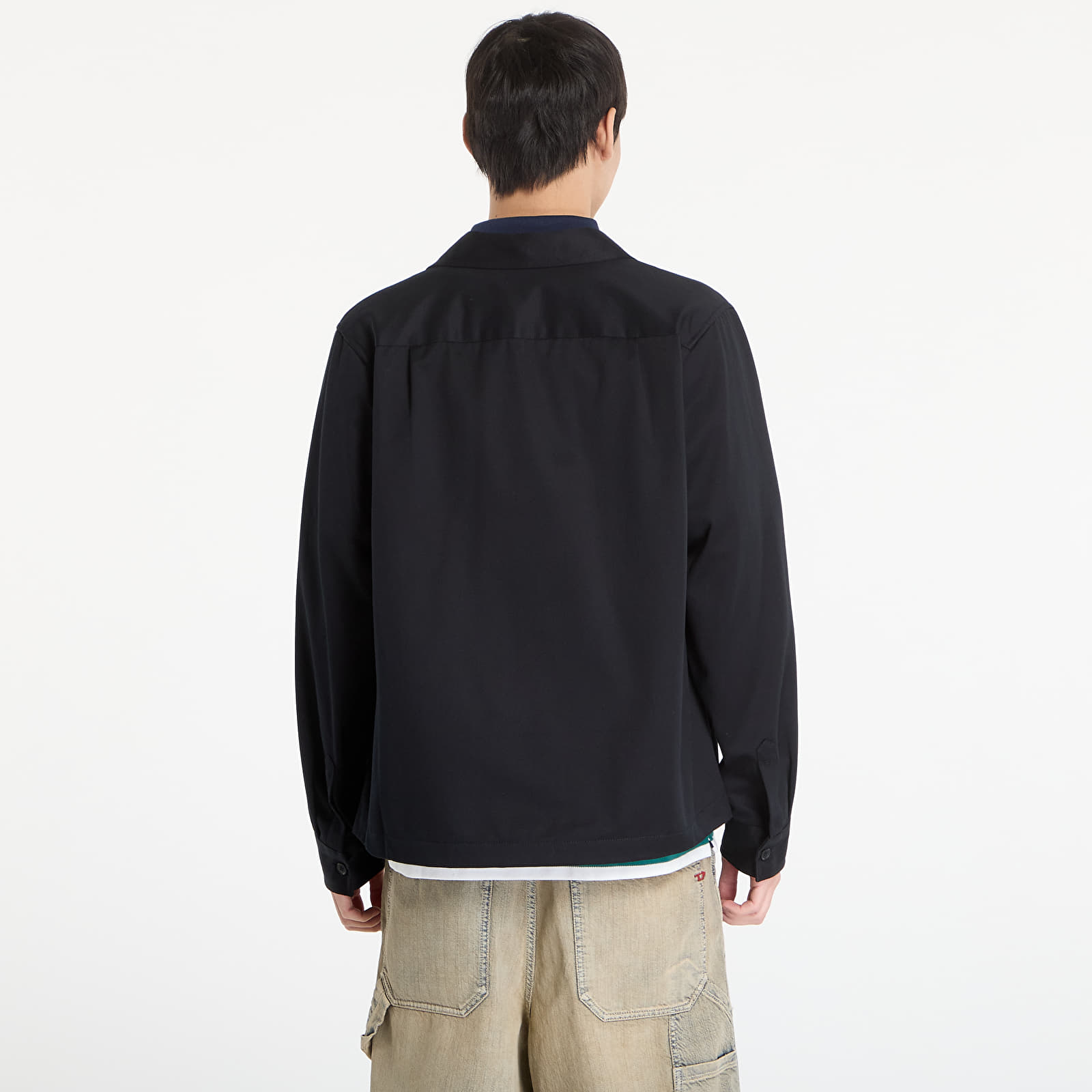 Men's shirts FRED PERRY Twill Overshirt Black