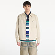 FRED PERRY Twill Overshirt Oatmeal