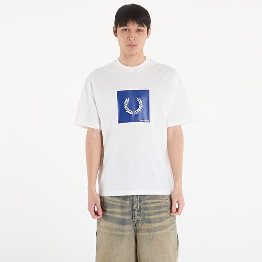 T-shirt FRED PERRY Box Graphic T-Shirt Snow White
