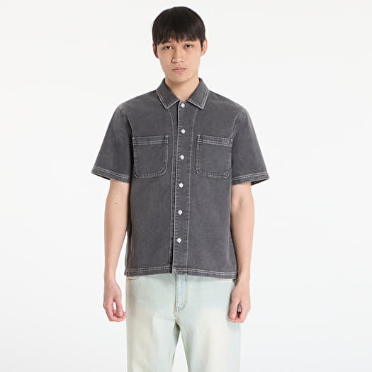 Camisa DIME Stonewash Button Up UNISEX Black Washed