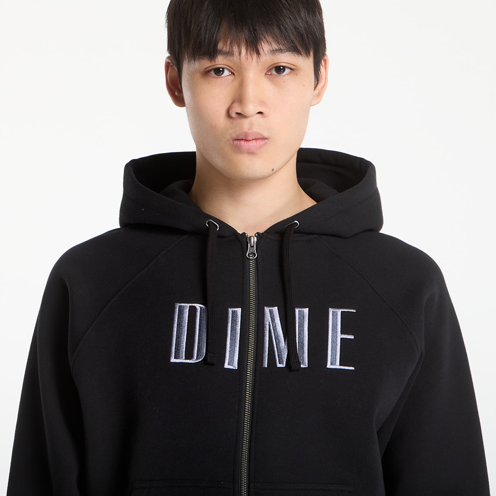 Mikinas ar kapuci un sporta krekli DIME Blocks Zip Hoodie UNISEX Black