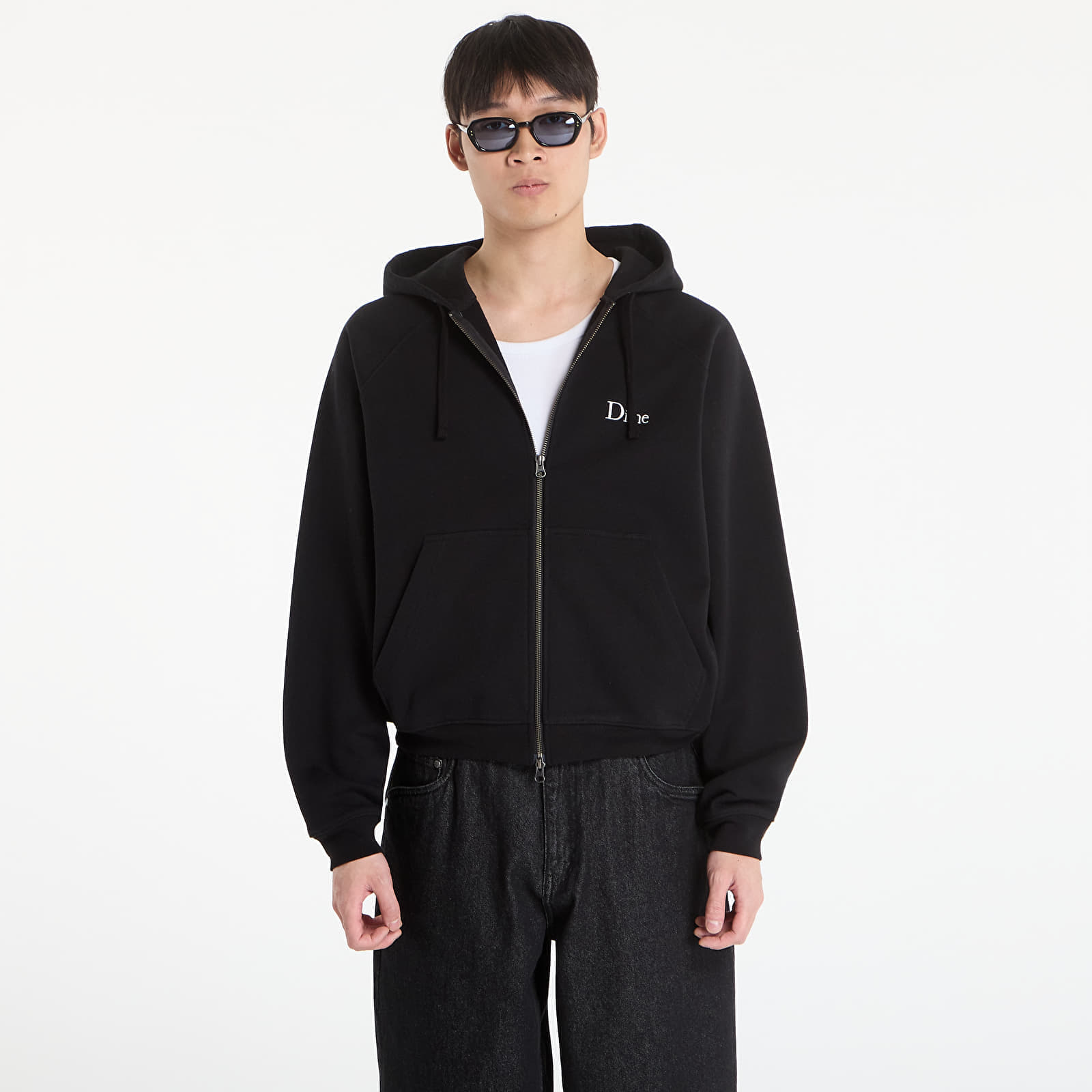 Суитшърт DIME Classic Small Logo Zip Hoodie UNISEX Black XL