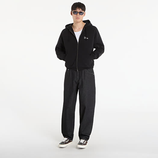 DIME Classic Small Logo Zip Hoodie UNISEX Black | Footshop