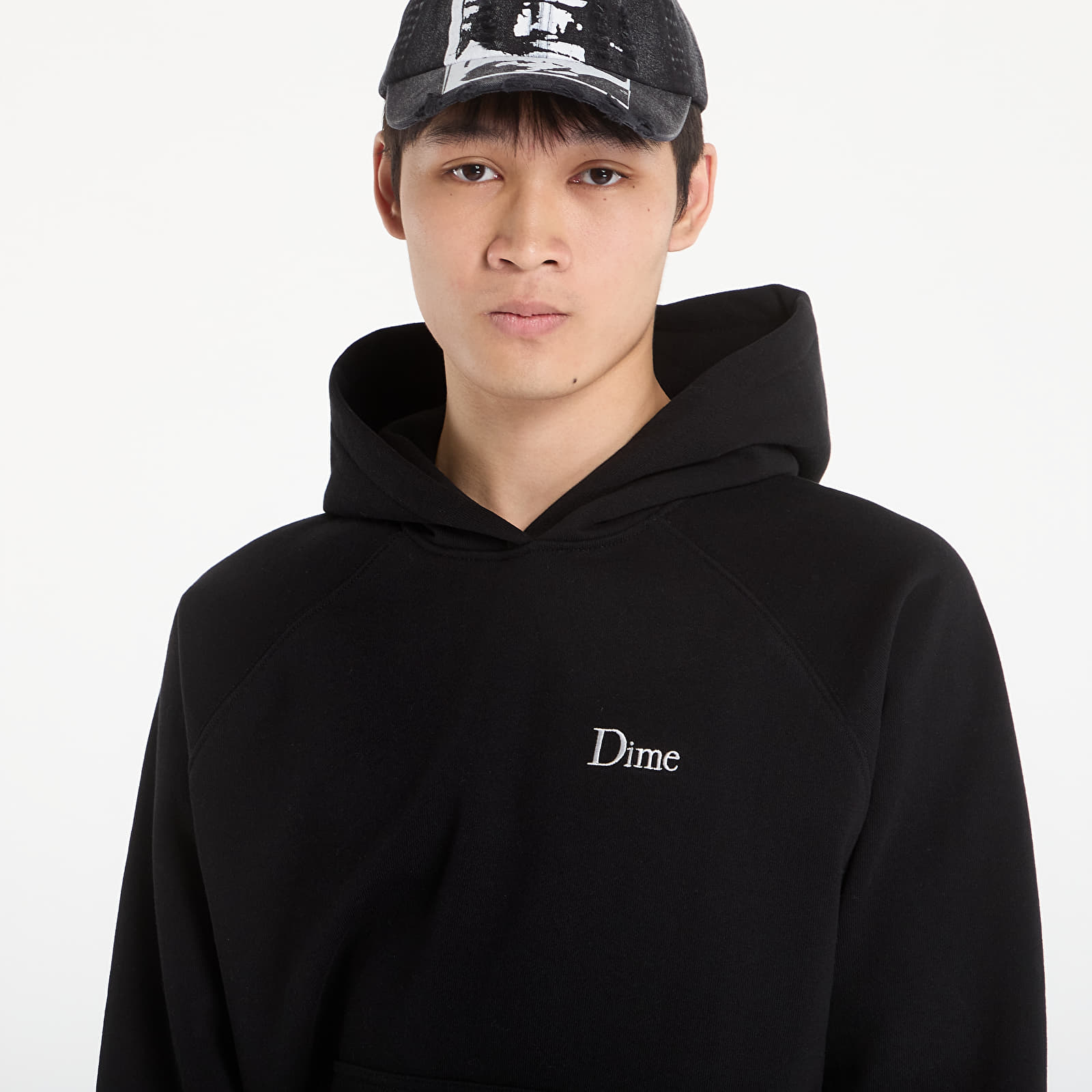 Vīriešu kapuces DIME Classic Small Logo Hoodie UNISEX Black