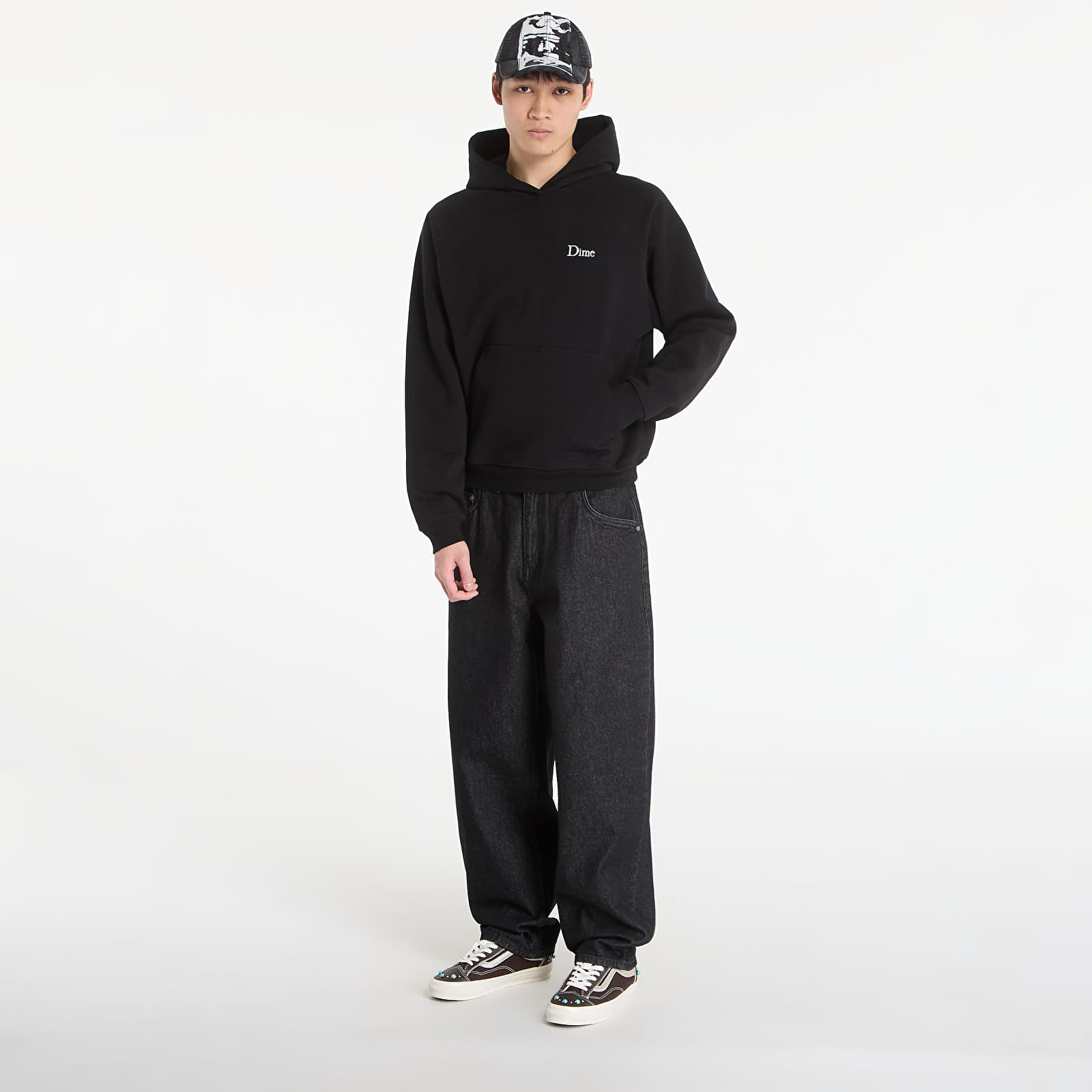 Vīriešu kapuces DIME Classic Small Logo Hoodie UNISEX Black