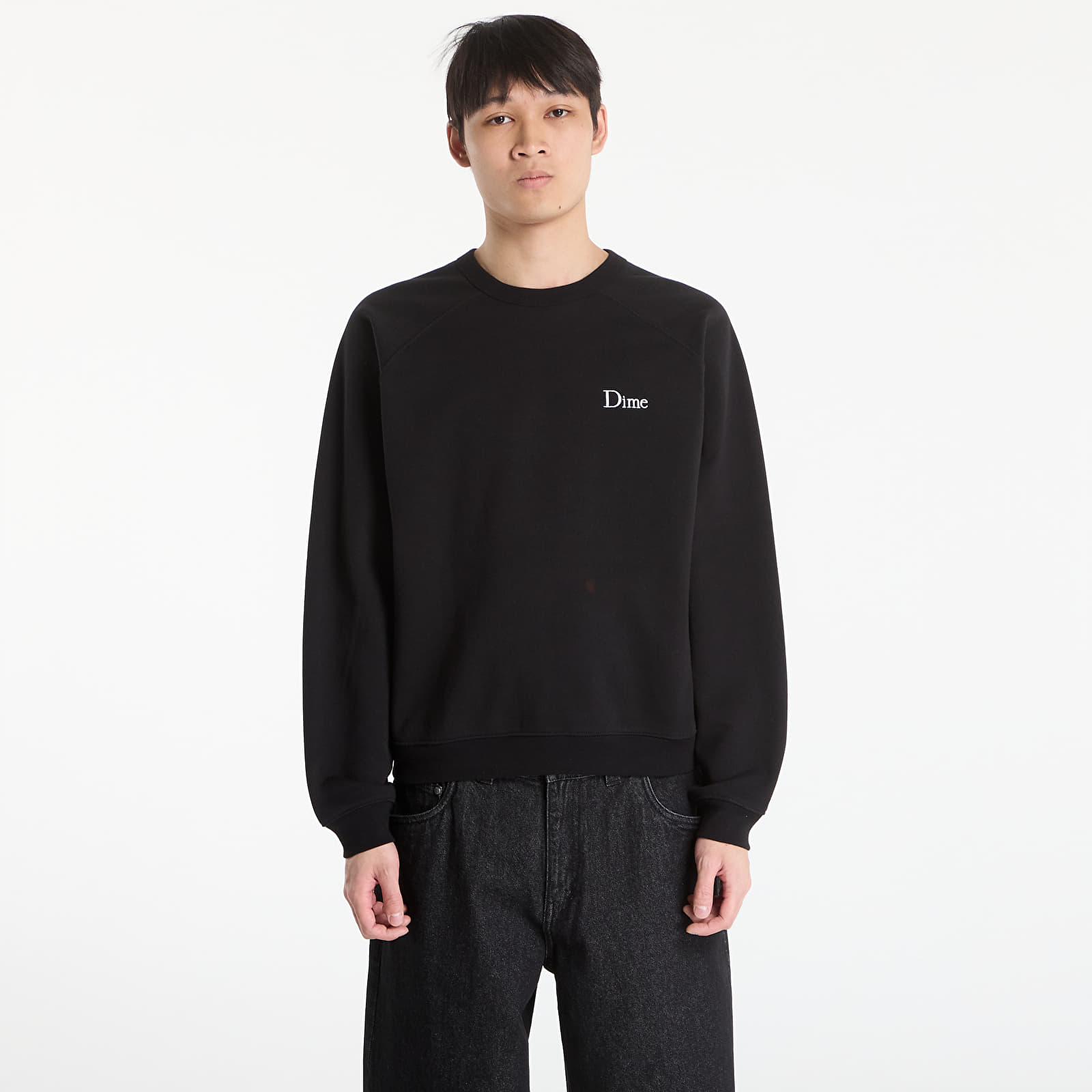 Hoodies für Männer DIME Classic Small Logo Crewneck UNISEX Black