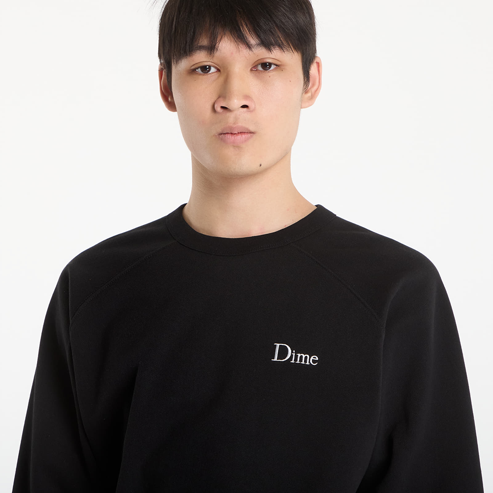 Hoodies für Männer DIME Classic Small Logo Crewneck UNISEX Black