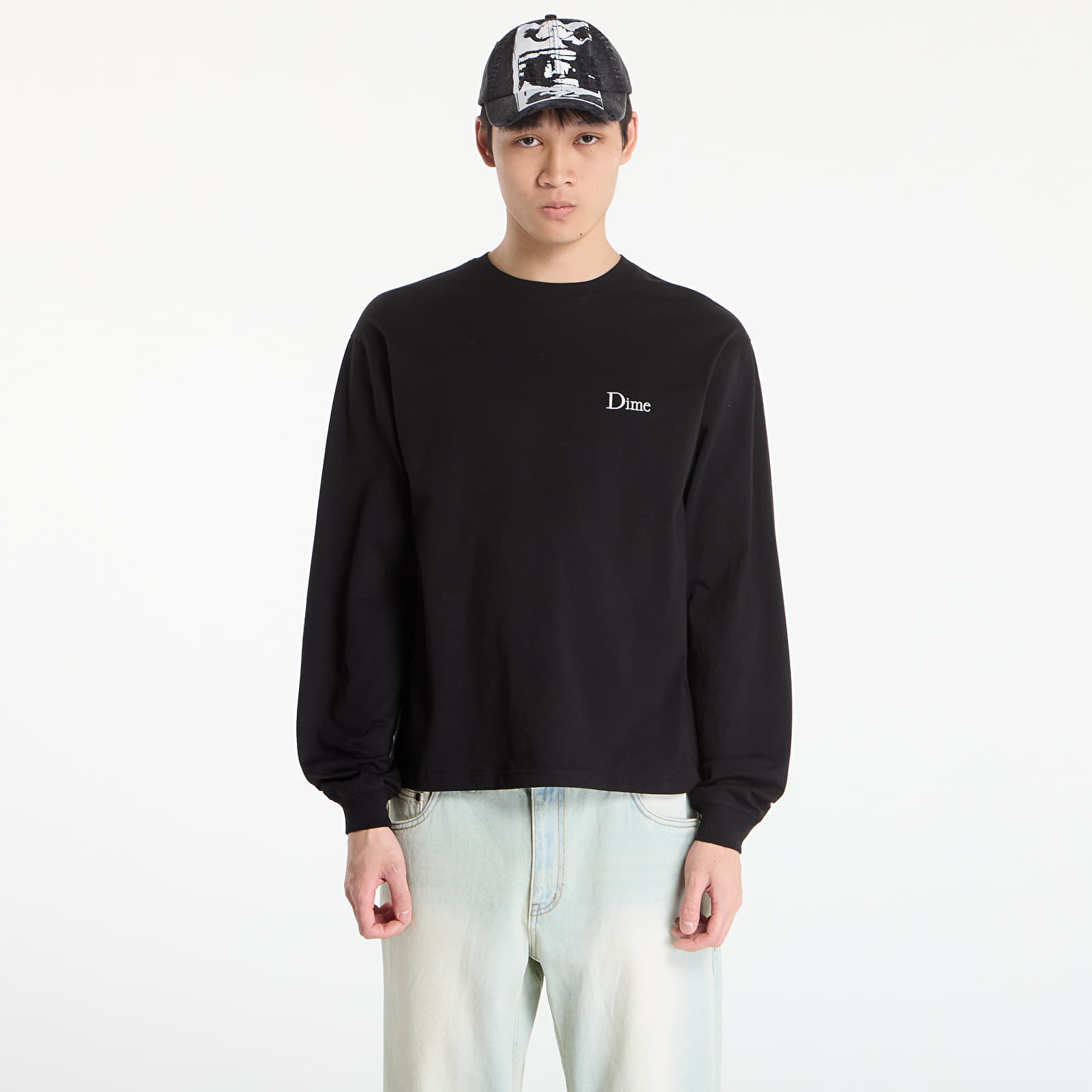 Тениска DIME Classic Small Logo LS T-Shirt UNISEX Black M