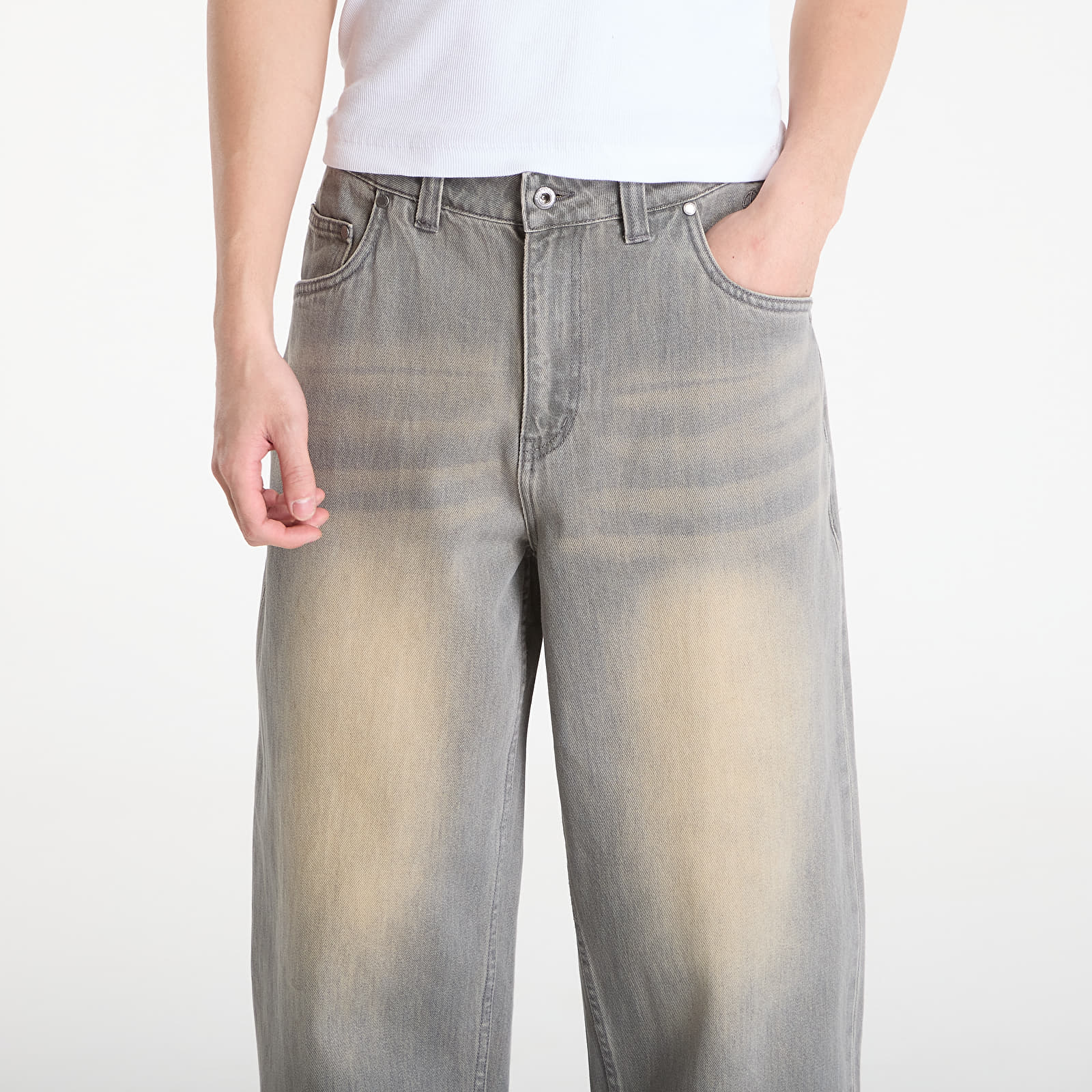 Džínsy DIME Baggy Denim Pants Sandblasted Desert