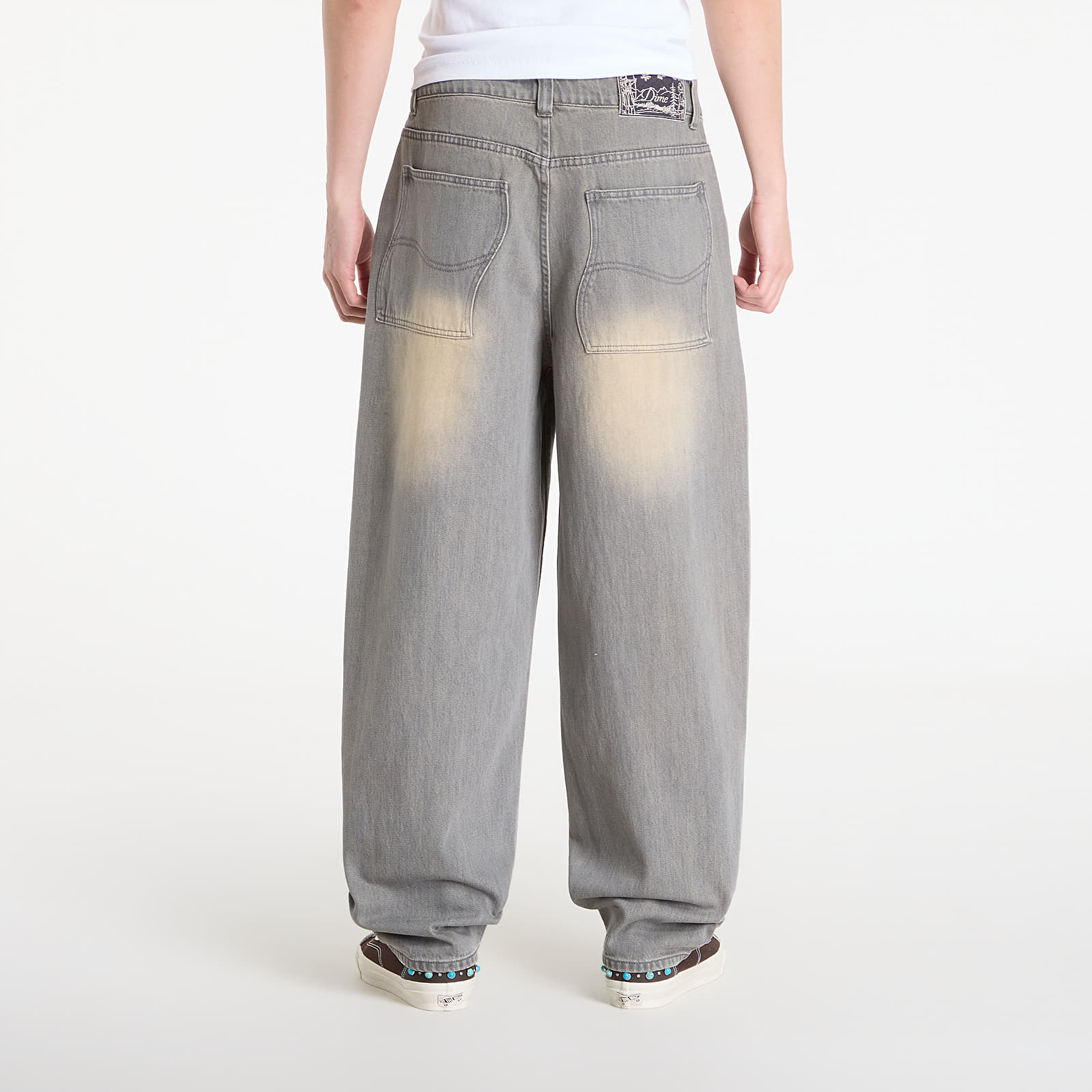 Džínsy DIME Baggy Denim Pants Sandblasted Desert