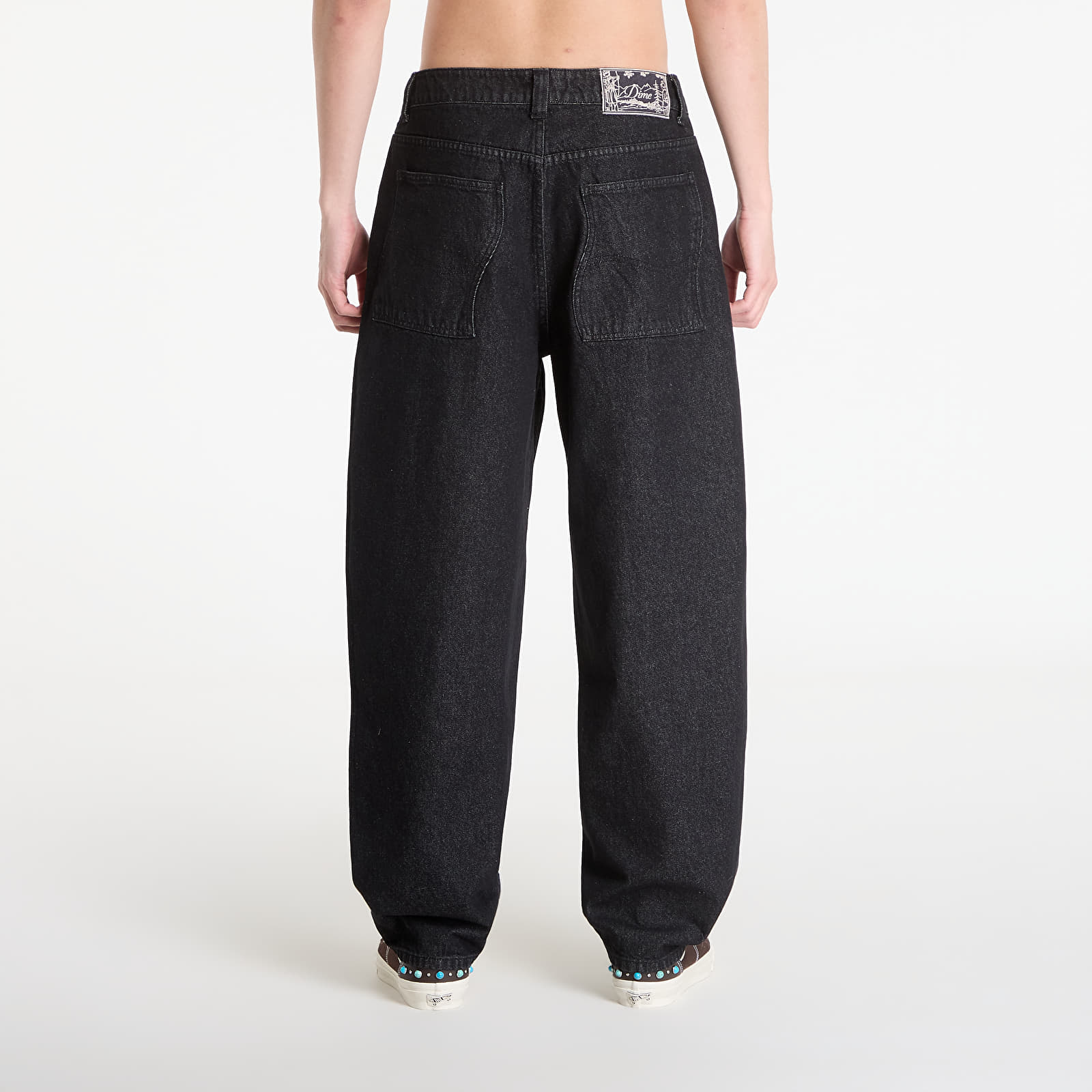 Džínsy DIME Baggy Denim Pants Black Washed