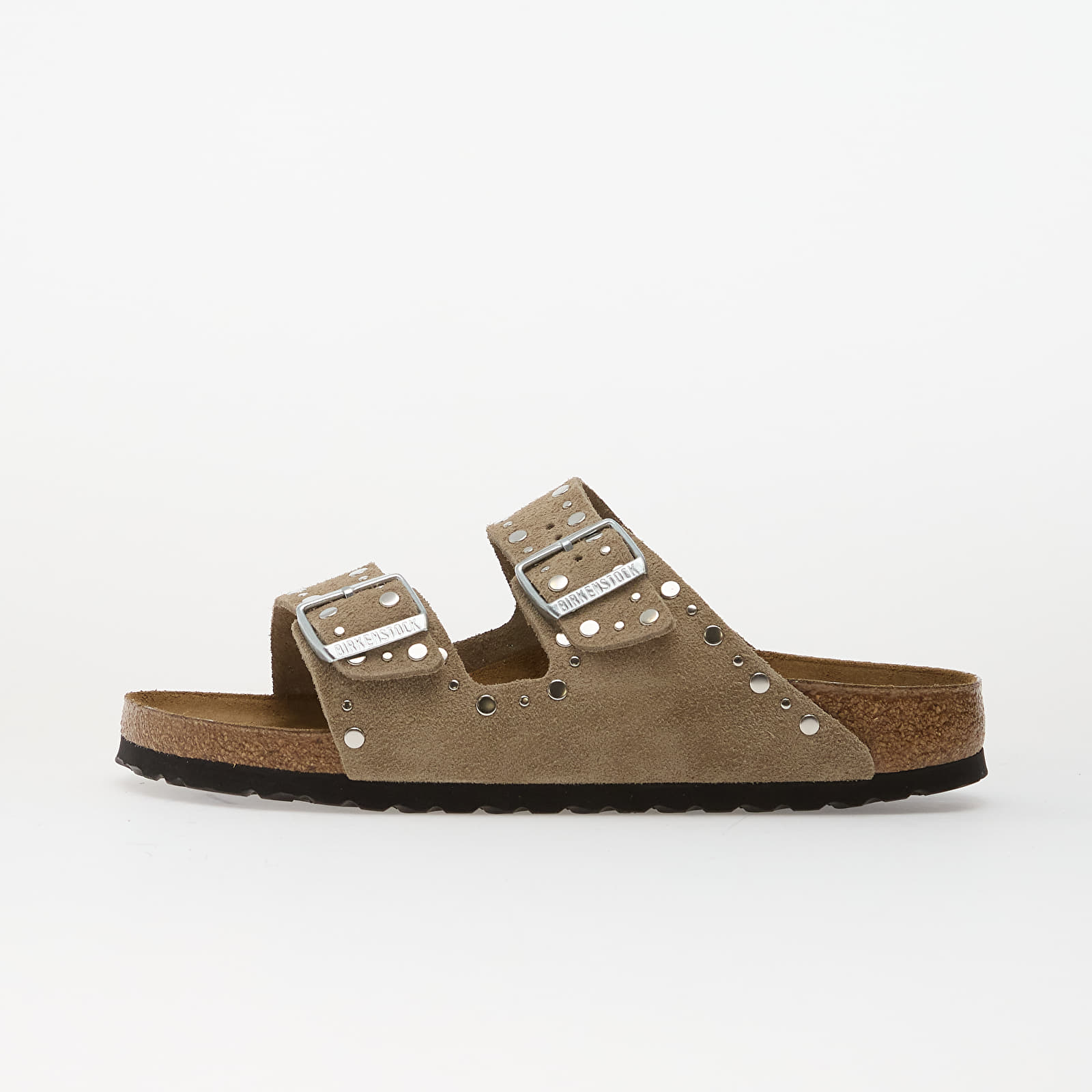Женская обувь Birkenstock Arizona Rivets Suede Leather Women Taupe