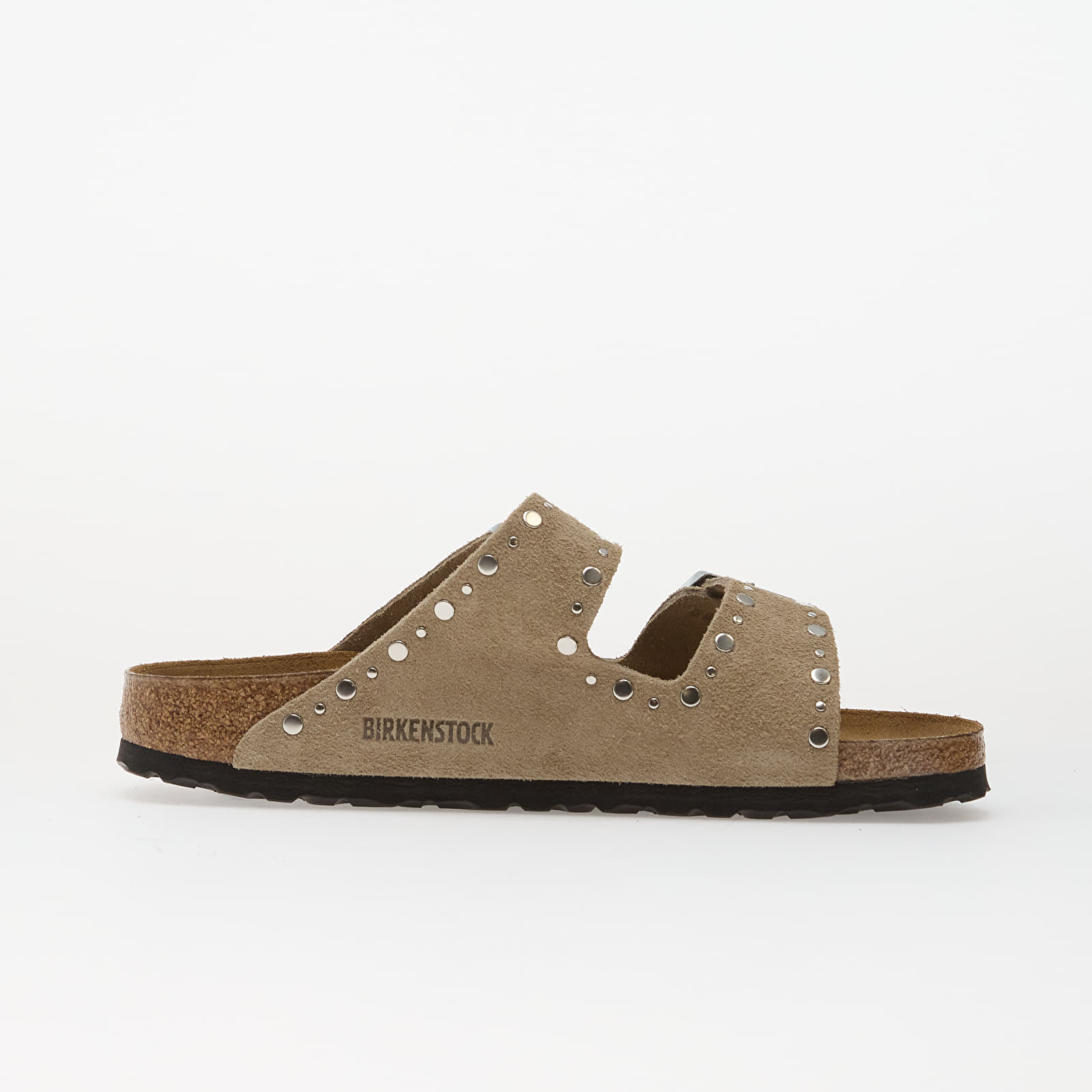 Женская обувь Birkenstock Arizona Rivets Suede Leather Women Taupe